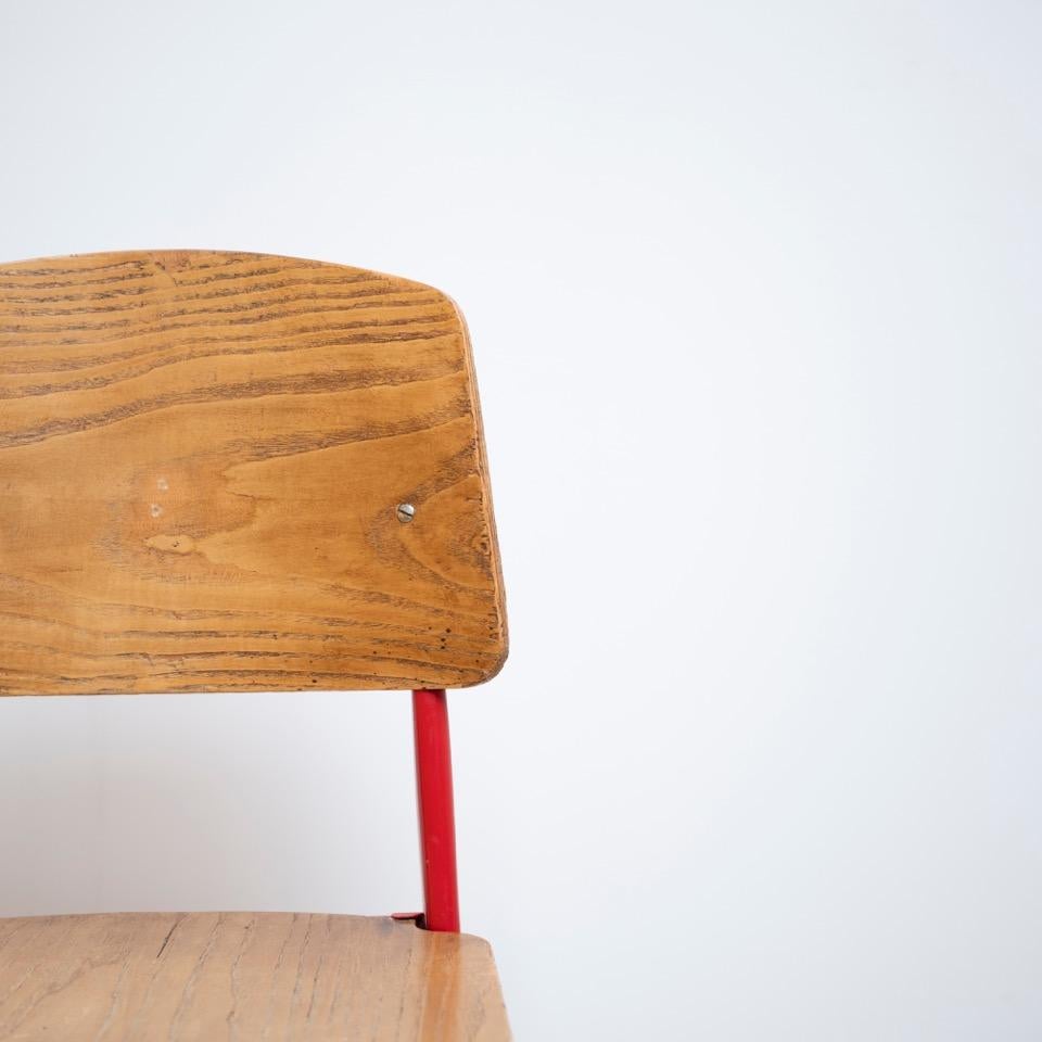 Steel Dismountable Chair, 1950s, Jean Prouvé