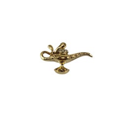 Disney 10 Karat Yellow Gold Diamond Aladdin Genie Charm #16730