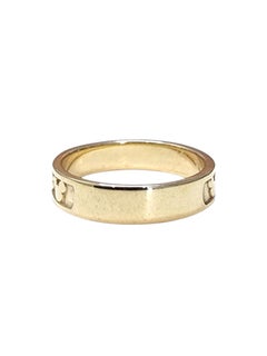 Disney 10K Yellow Gold Mickey Mouse Band Size 5.75 #25625