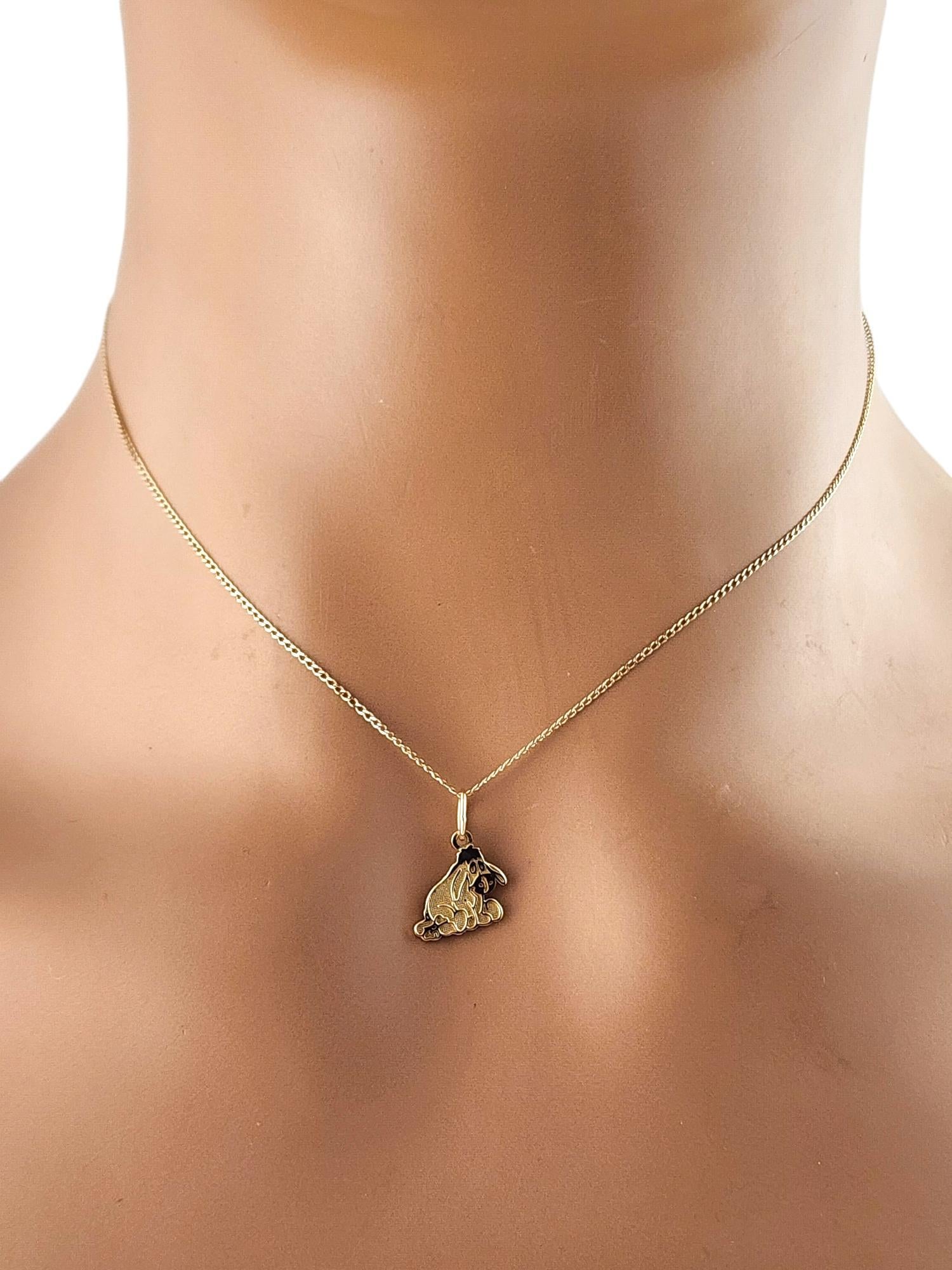 Disney 14 Karat Yellow Gold Eeyore Charm #18889 2