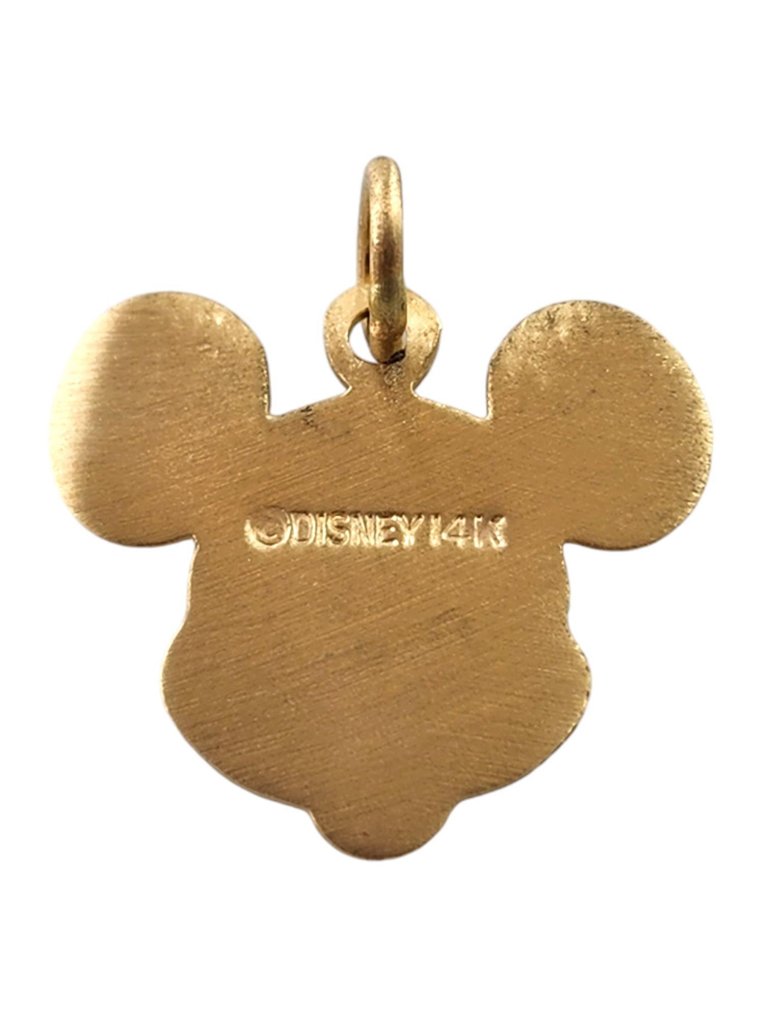 Women's Disney 14 Karat Yellow Gold Mickey Mouse Charm #18537
