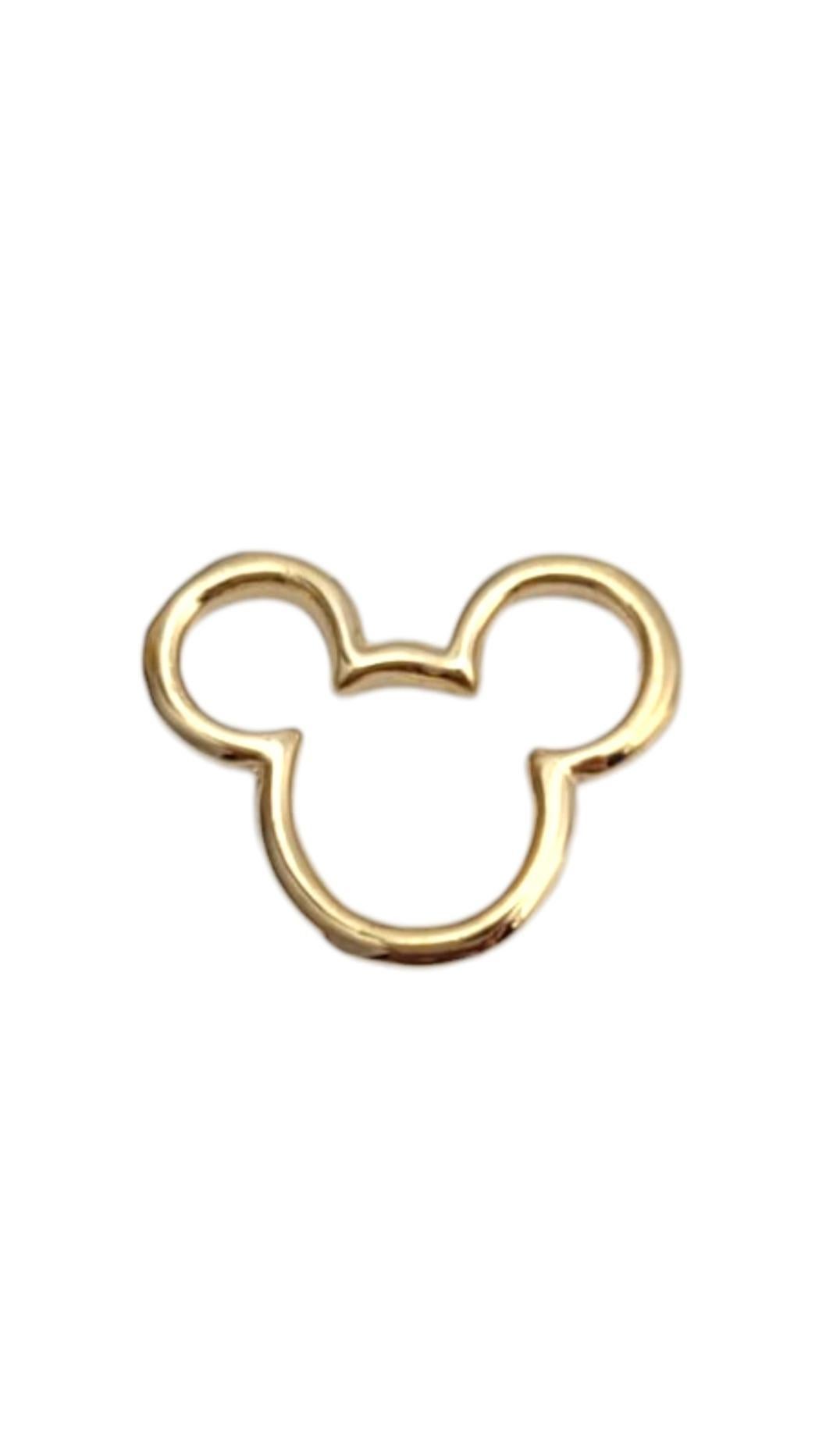 Disney Pendentif à breloque Mickey Mouse en or jaune 14K #21999 Pour femmes en vente