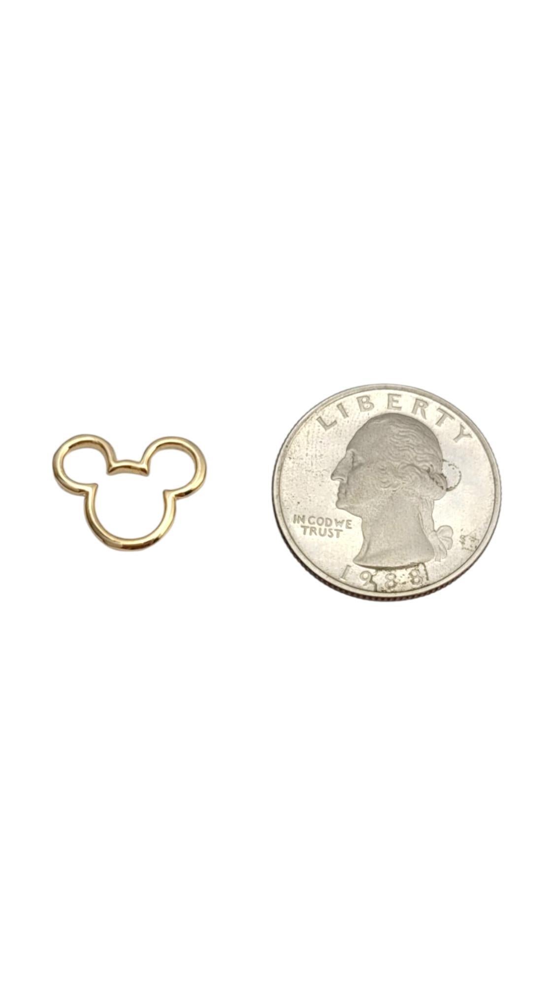 Disney Pendentif à breloque Mickey Mouse en or jaune 14K #21999 en vente 3