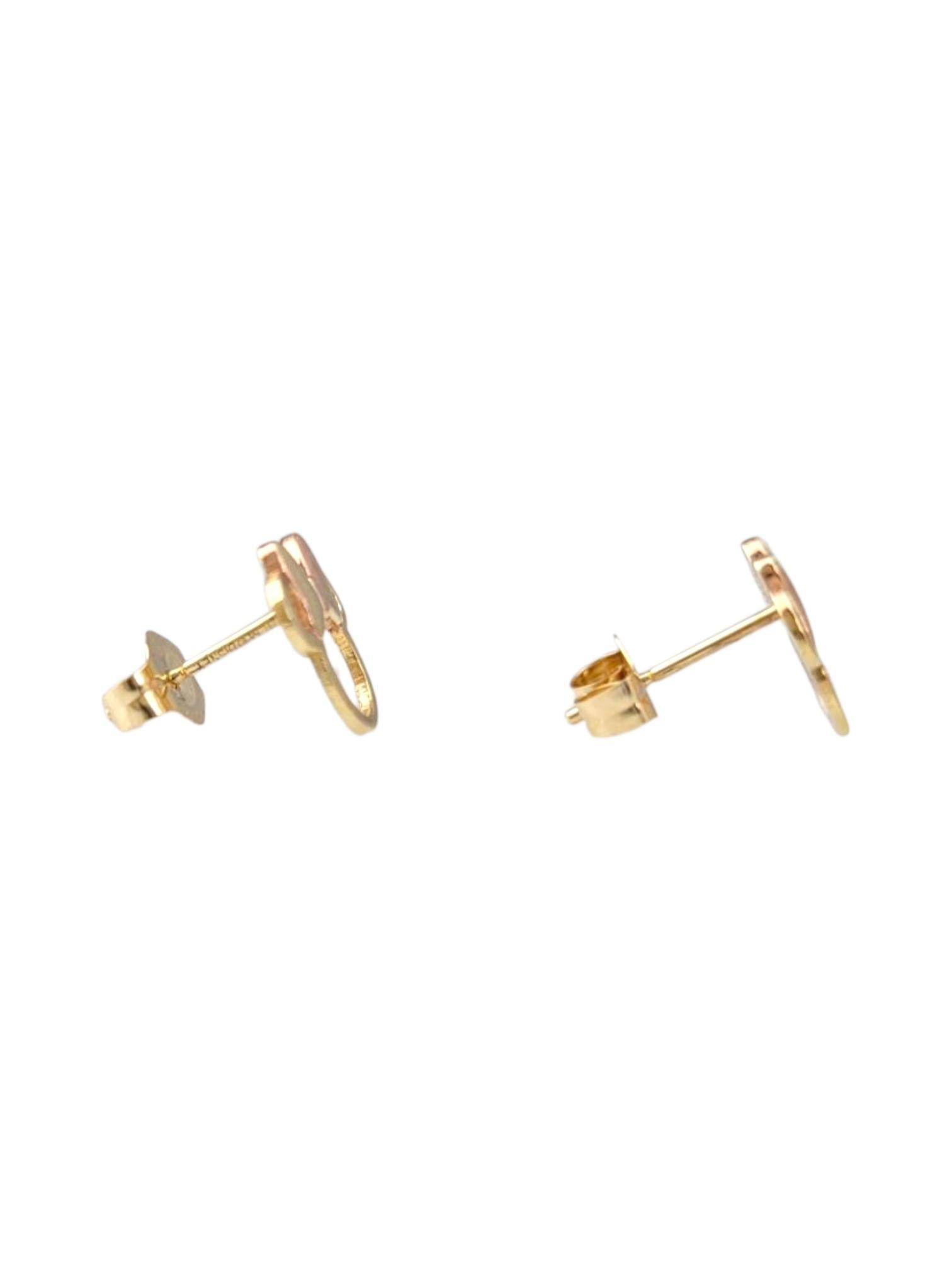 Women's Disney 14K Yellow Gold Mini Mouse Stud Earrings #21733 For Sale