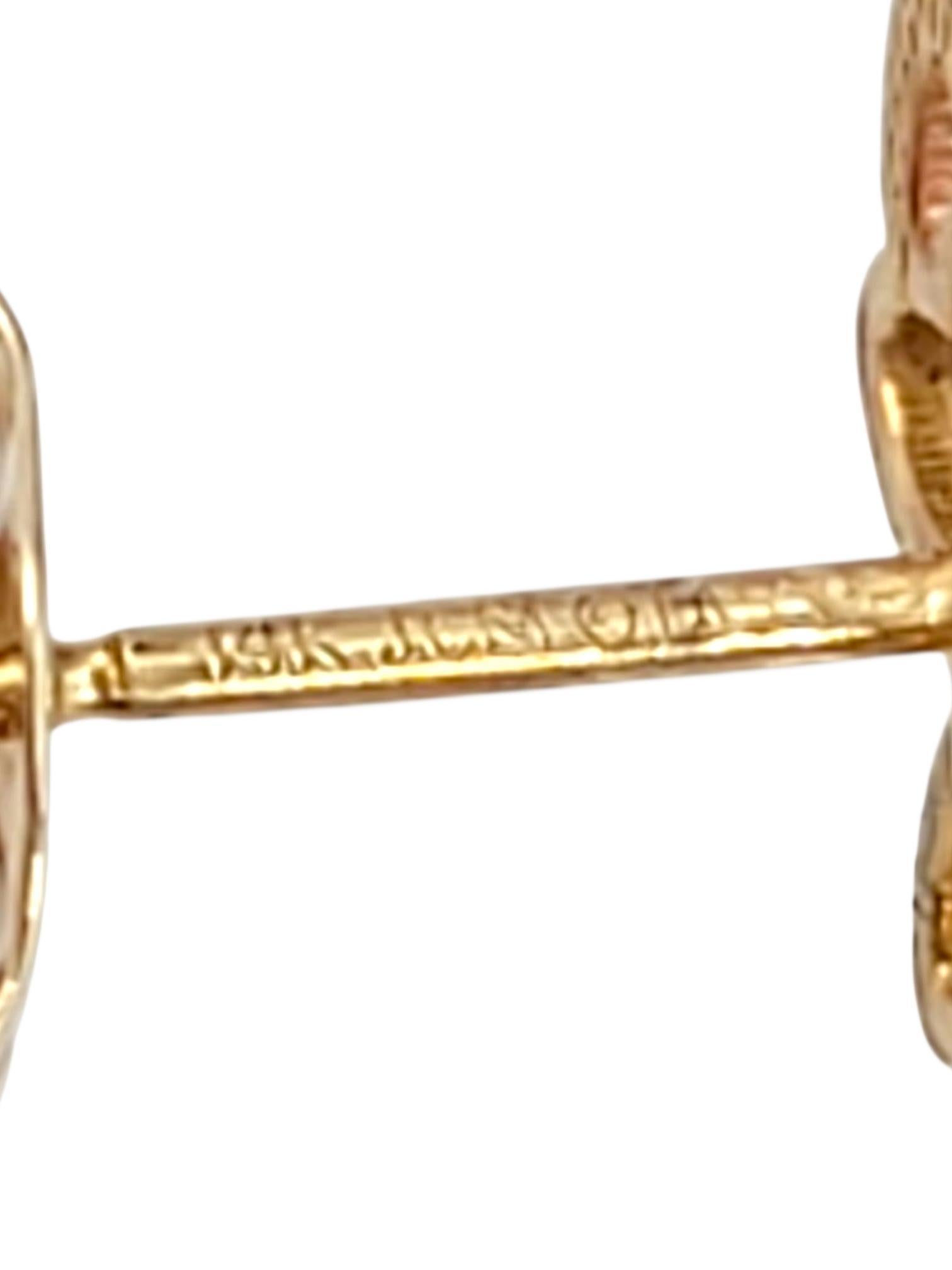 Disney 14K Yellow Gold Mini Mouse Stud Earrings #21733 For Sale 1