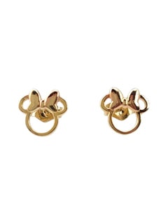 Disney 14K Yellow Gold Mini Mouse Stud Earrings #21733