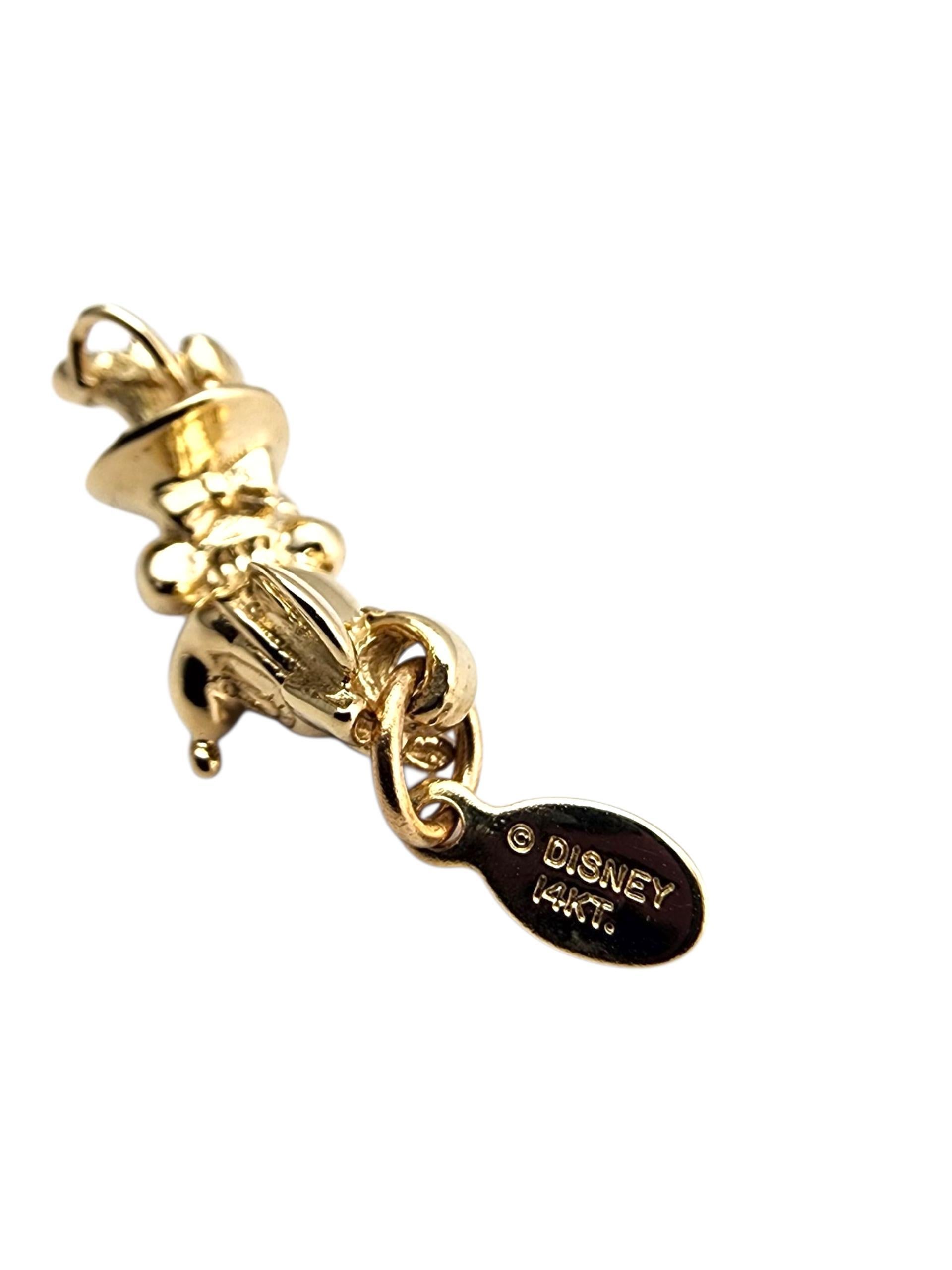 Charm Minnie Mouse Disney in oro giallo 14K #22754 In condizioni buone in vendita a Washington Depot, CT
