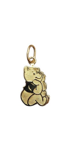 Charme Disney Winnie l'ourson en or jaune 14 carats n° 25257