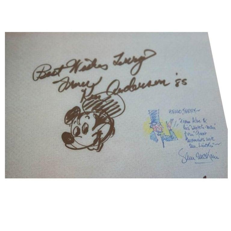 mickey mouse autograph