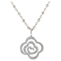 Disney Belle Rose with Diamond by the Yard Chain Necklace