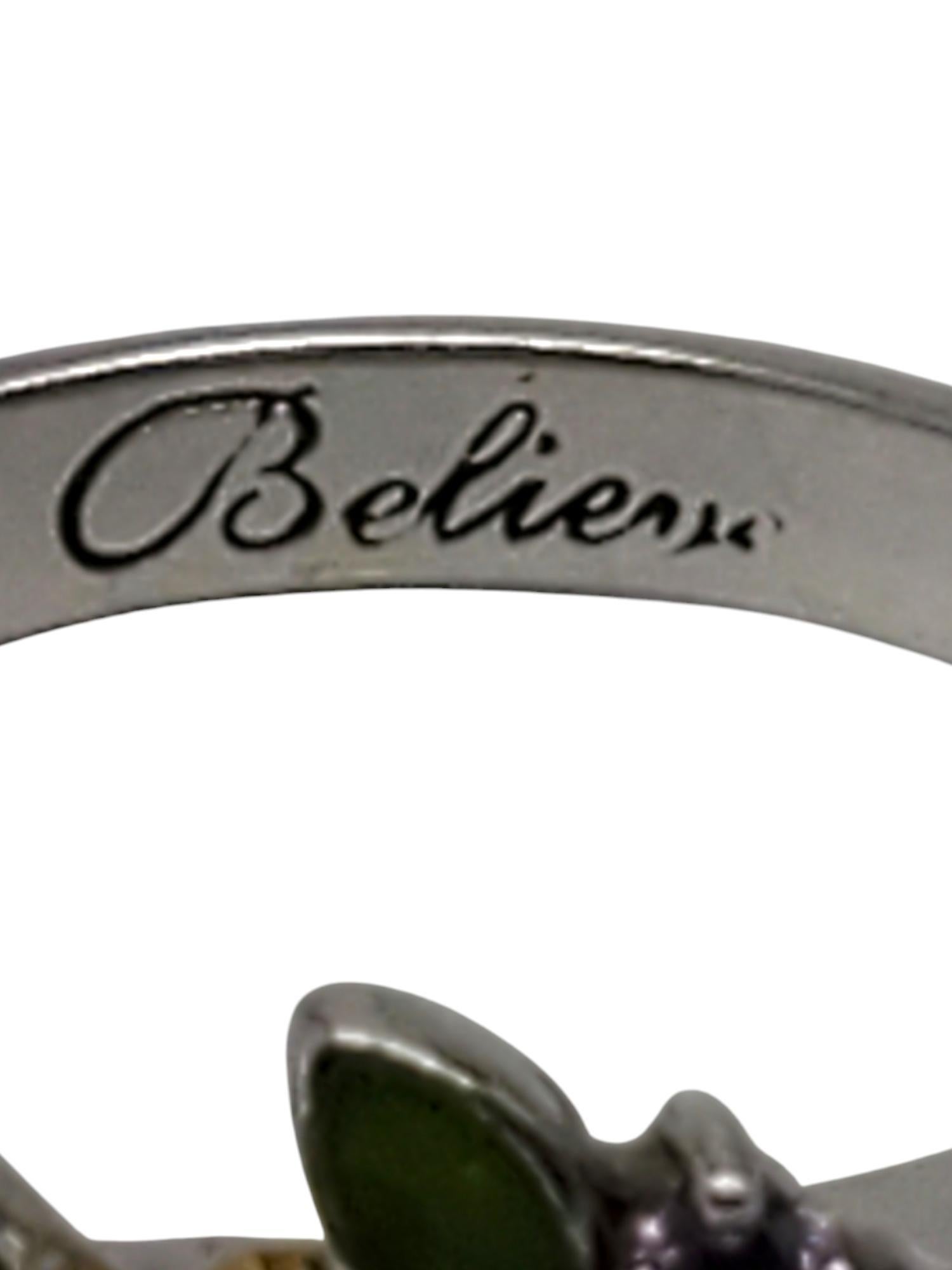 Disney BGE Sterling Silver Believe Tinker Bell Ring Size 8.25 #19579 For Sale 3
