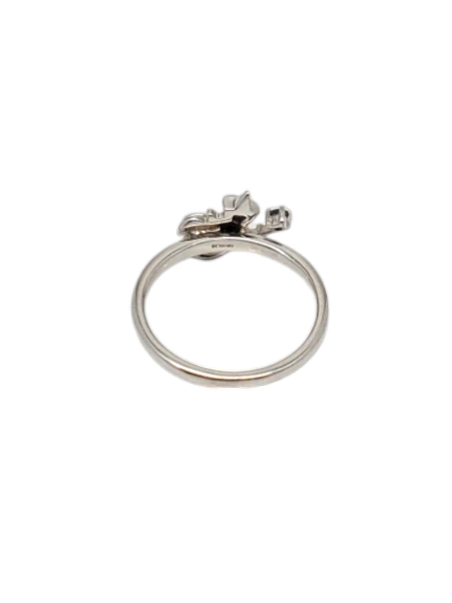 Anillo Hada Madrina Disney Cenicienta Zafiro Azul de Esterlina Talla 6 #20640 Corte redondo