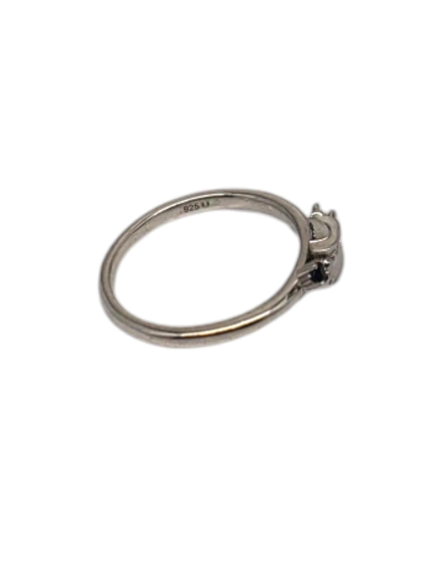 Anillo Hada Madrina Disney Cenicienta Zafiro Azul de Esterlina Talla 6 #20640 en Bueno Estado en Washington Depot, CT