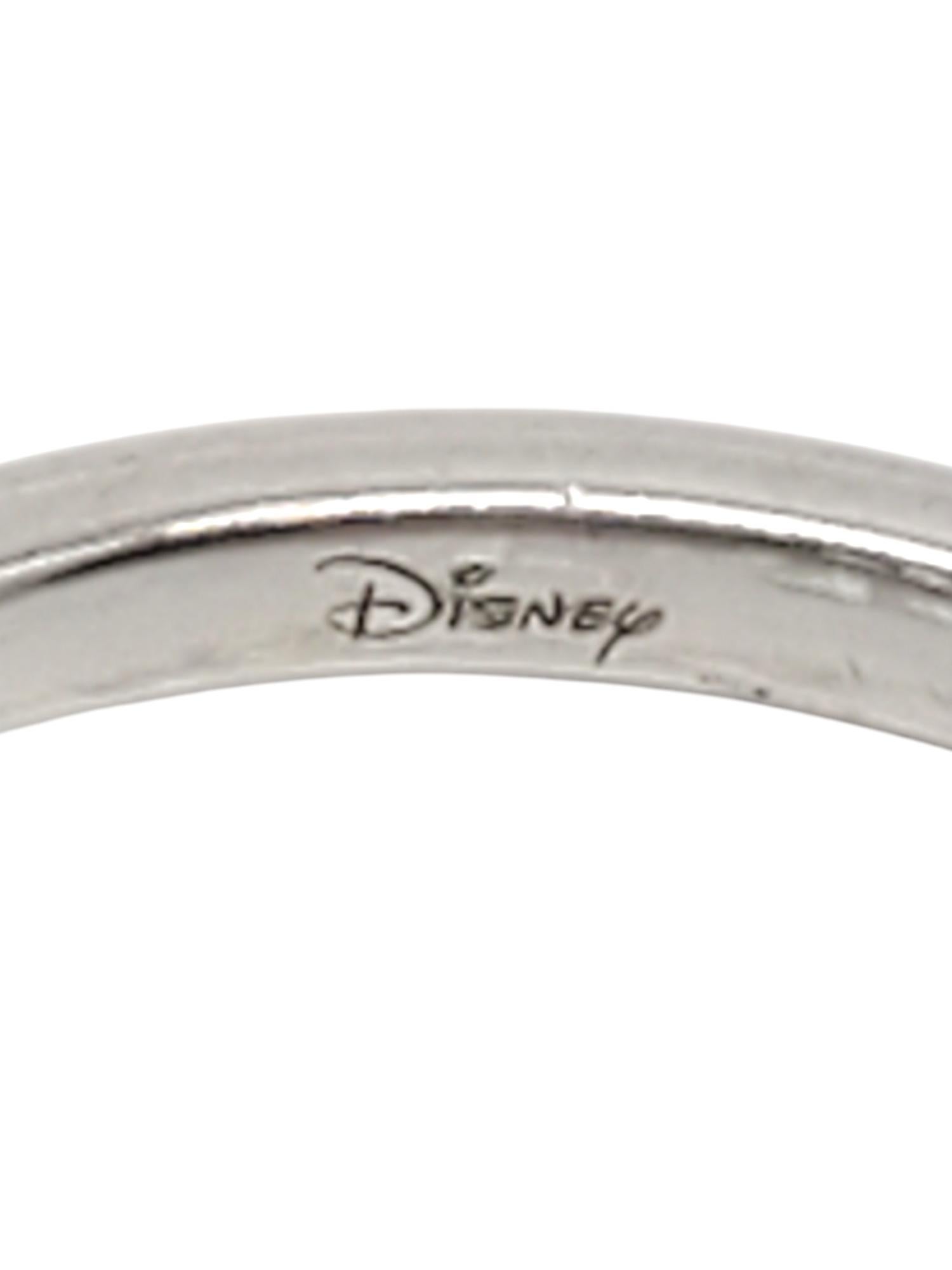 De las mujeres Anillo Hada Madrina Disney Cenicienta Zafiro Azul de Esterlina Talla 6 #20640