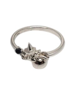 Disney Cinderella Sterling Blue Sapphire Fairy Godmother Ring Size 6 #20640