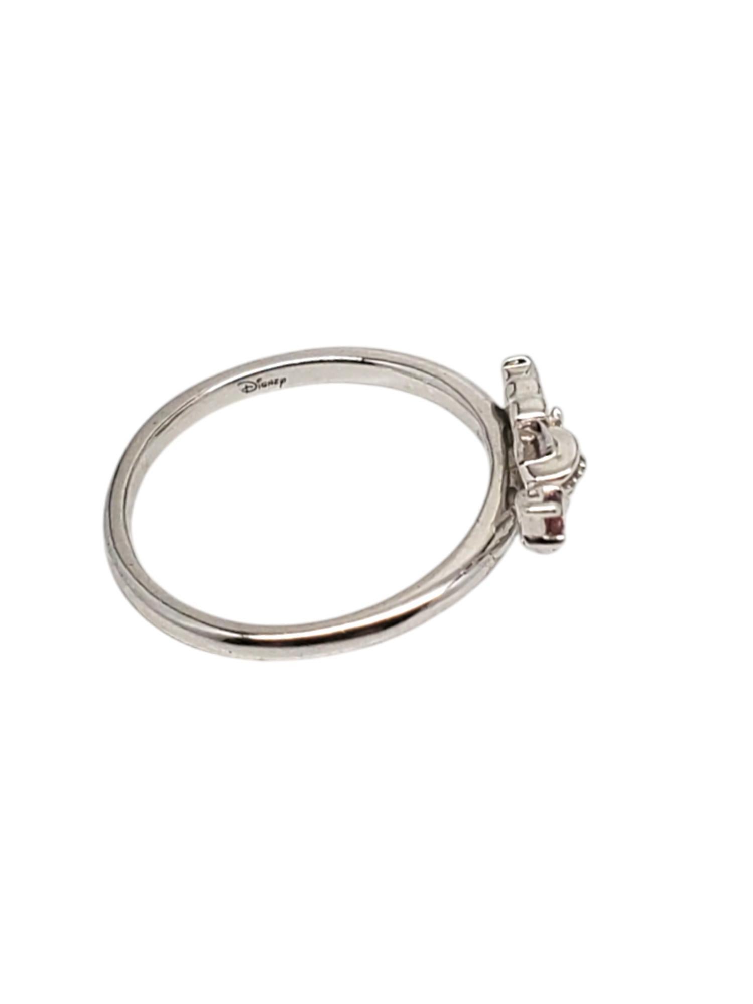 Disney Cinderella Sterling Pink Tourmaline Fairy Godmother Ring Size 7 #20604 In Good Condition For Sale In Washington Depot, CT