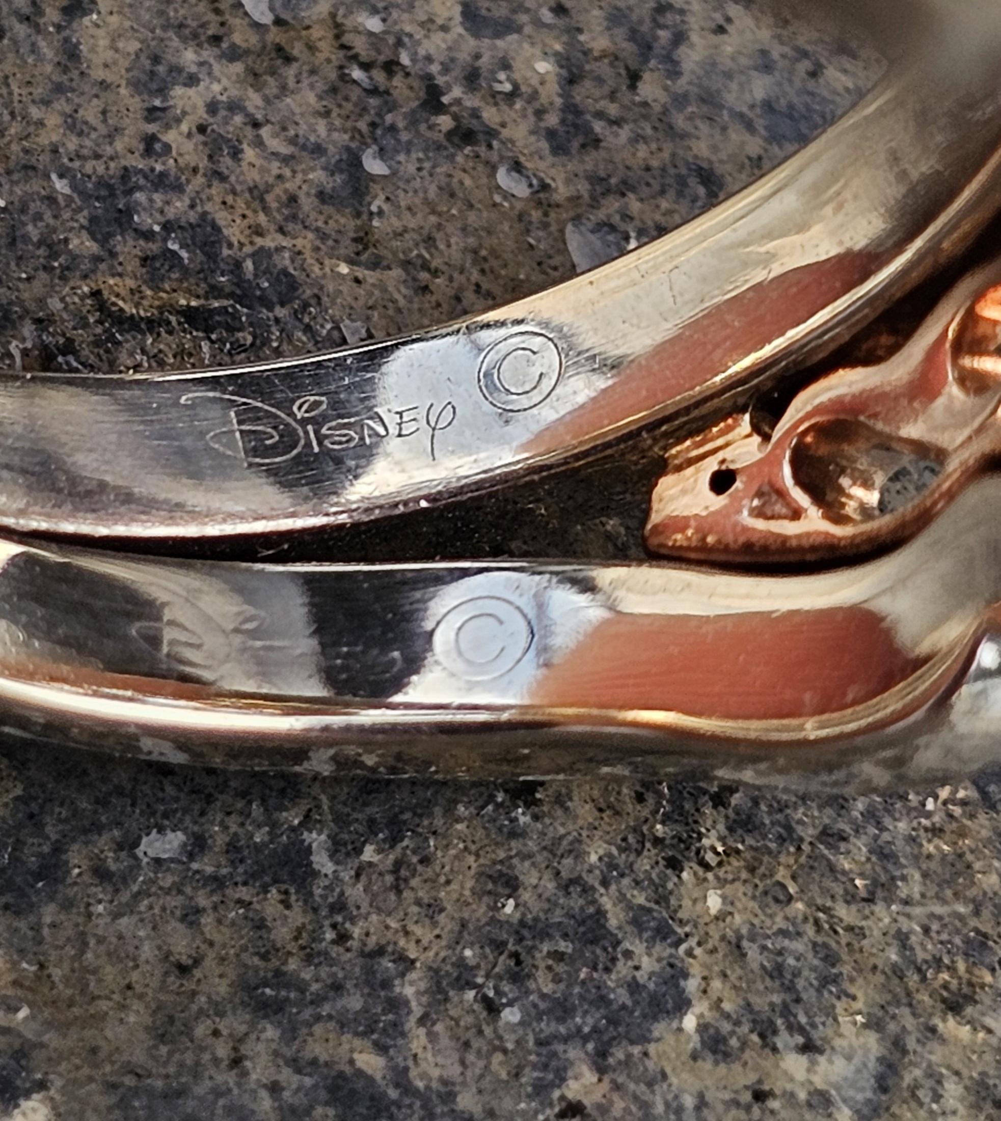 Disney Principessa Incantata Tiara Anello di fidanzamento con diamante saldato 14k sz 8 in vendita 5