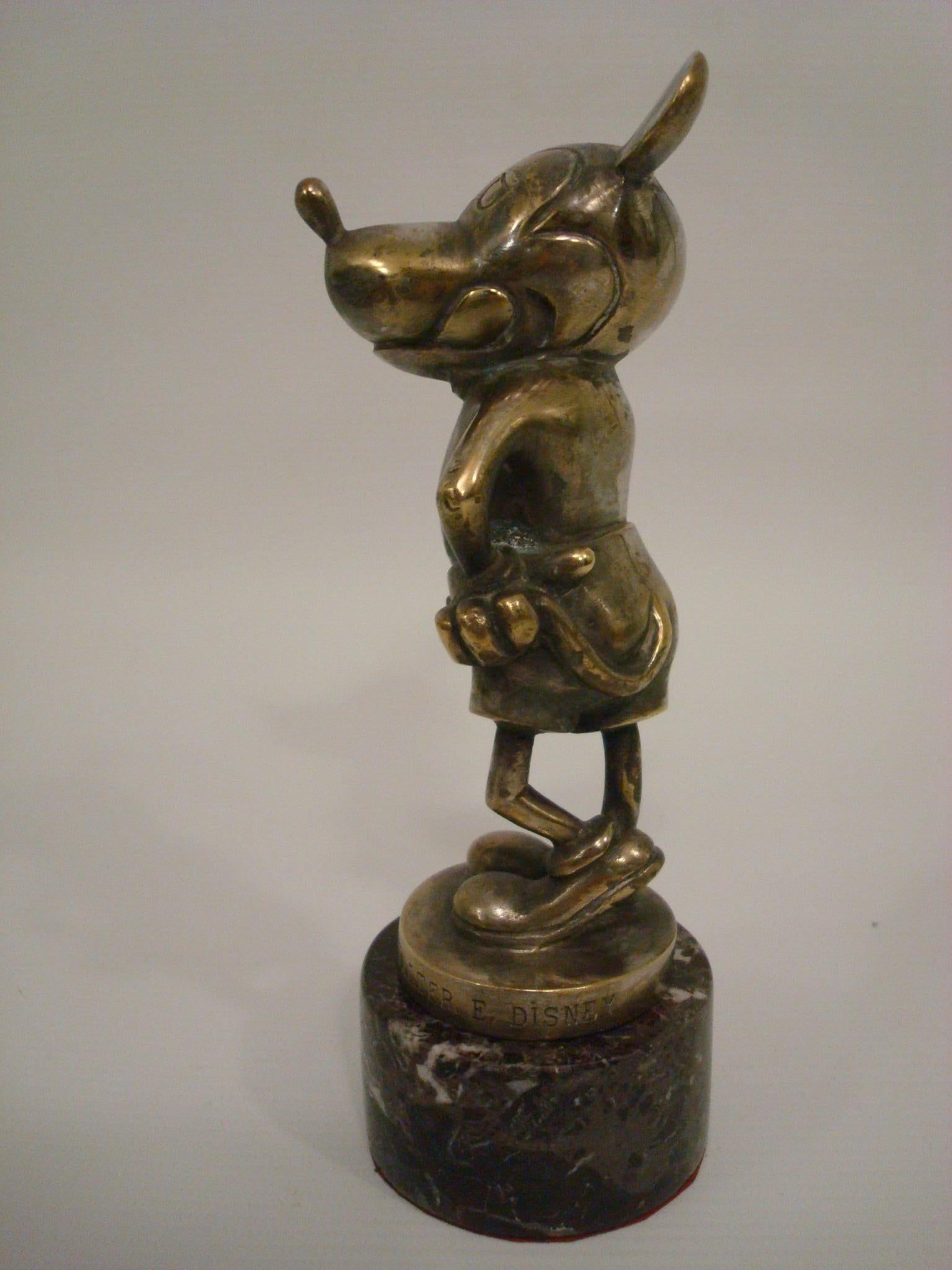 Disney Mickey Mouse Car Mascot, Hood Ornament Automobilia, British, circa 1930 3