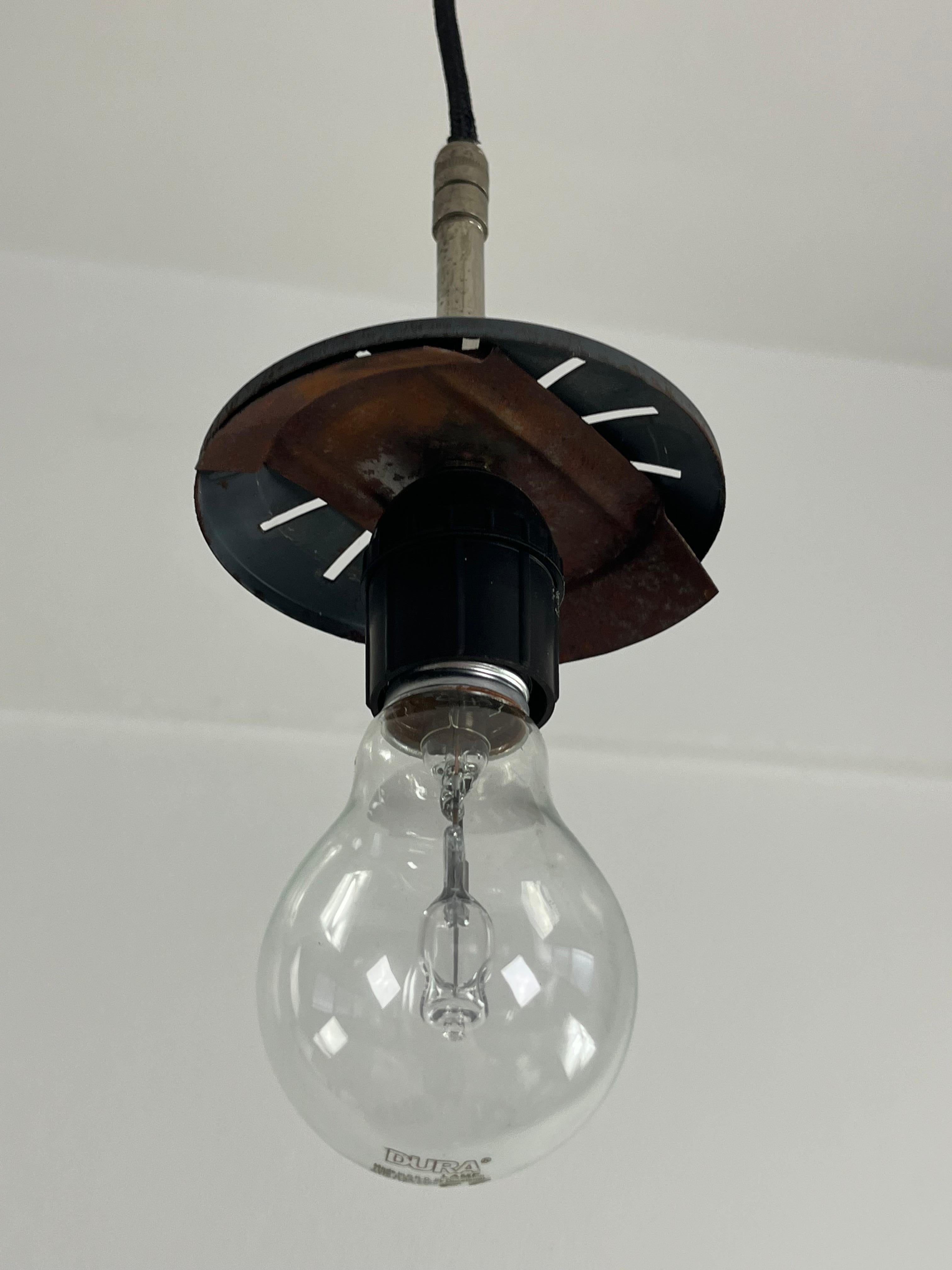 Disney Pendant Lamp by Doria Leuchten Germany Decorated Opaline Glass, 1960s For Sale 11