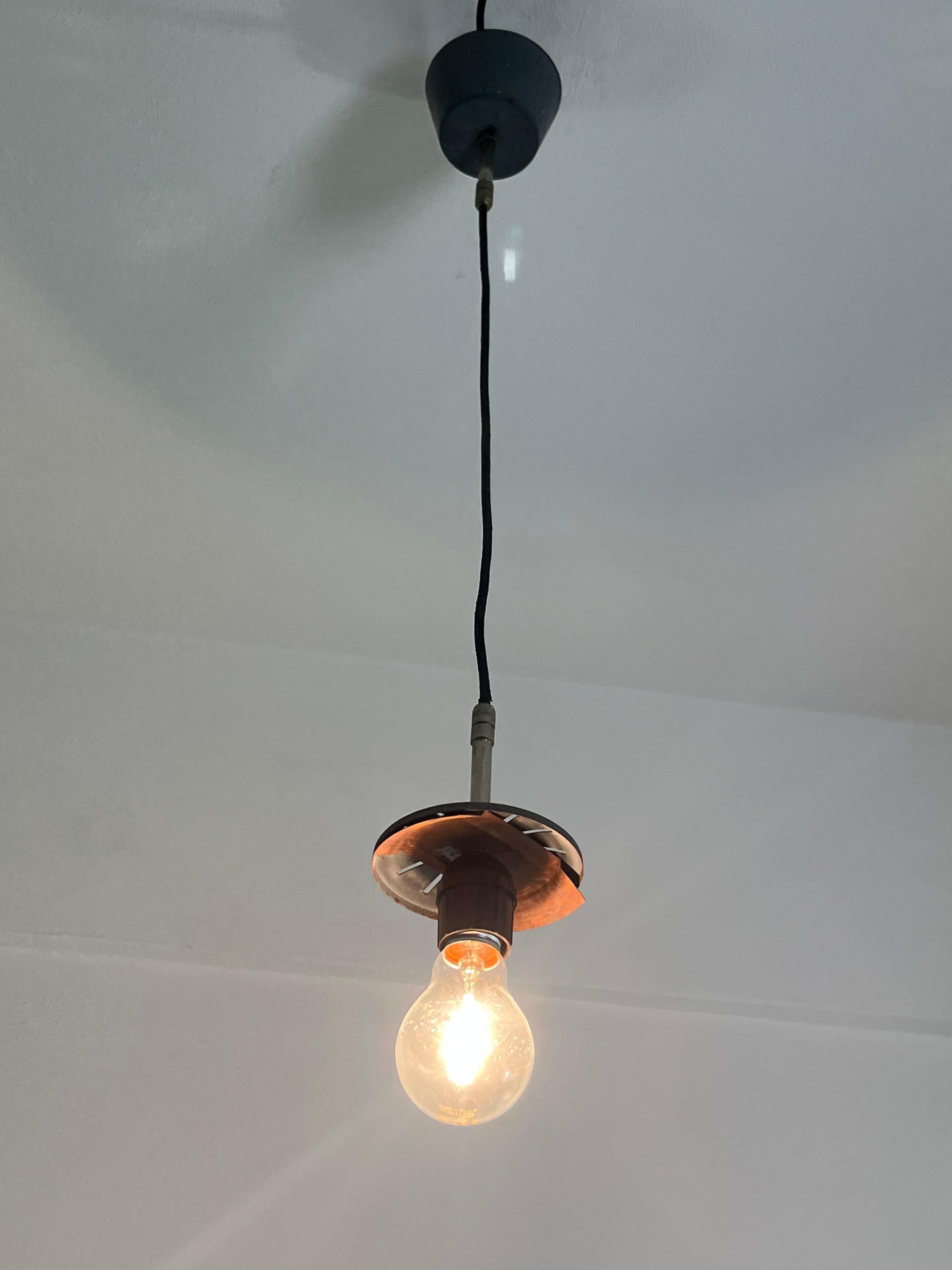 Disney Pendant Lamp by Doria Leuchten Germany Decorated Opaline Glass, 1960s For Sale 12