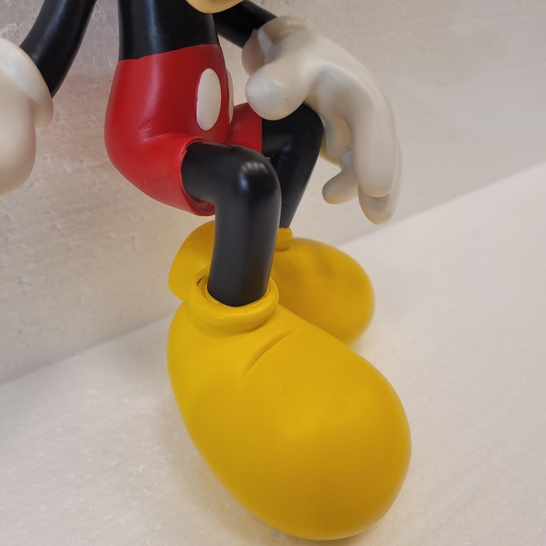 Disney Peter Mook Mickey Mouse sitting Bookend Epoxy Sculpture at 1stDibs