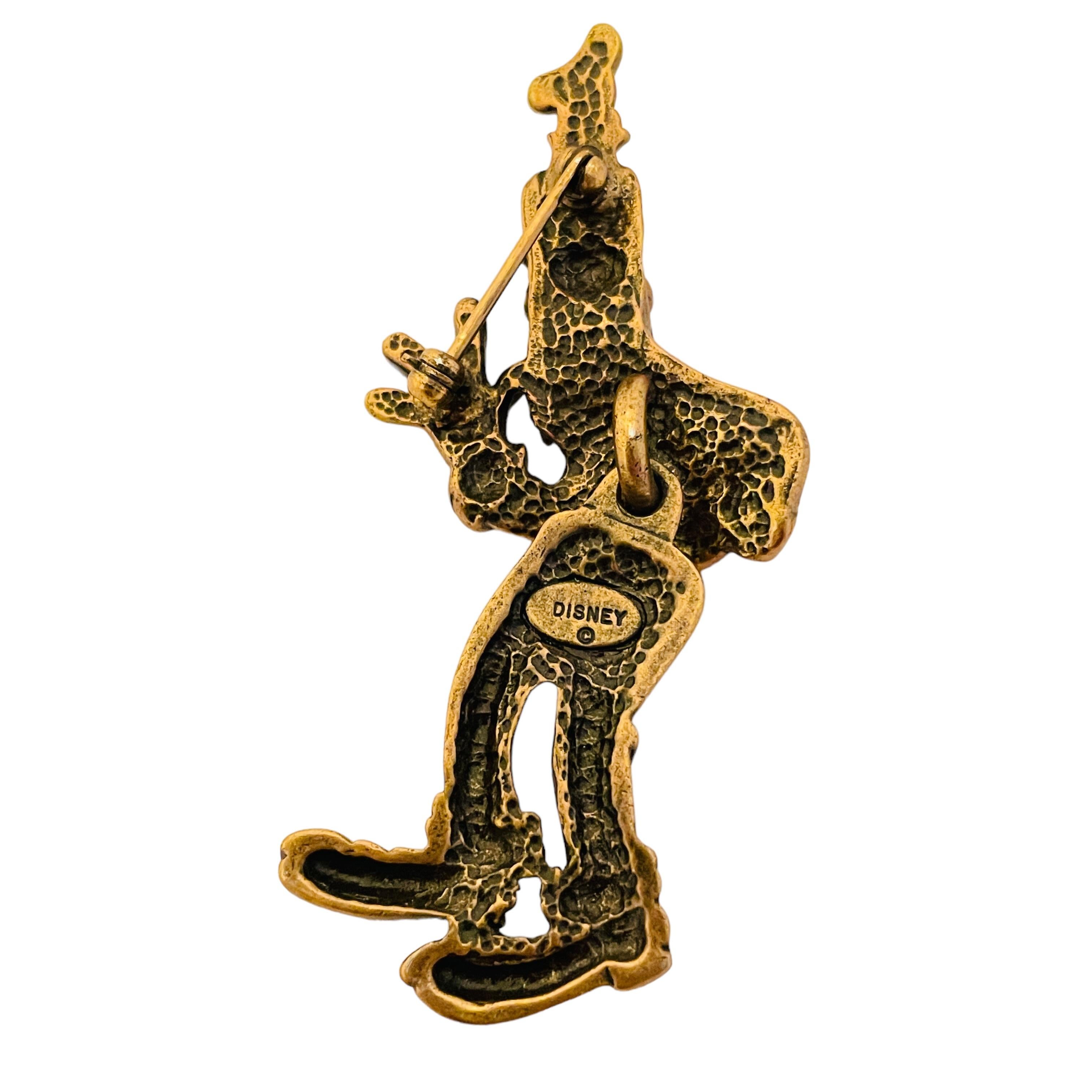 broche de diseño goofy firmado por DISNEY en tono dorado en Bueno estado para la venta en Palos Hills, IL