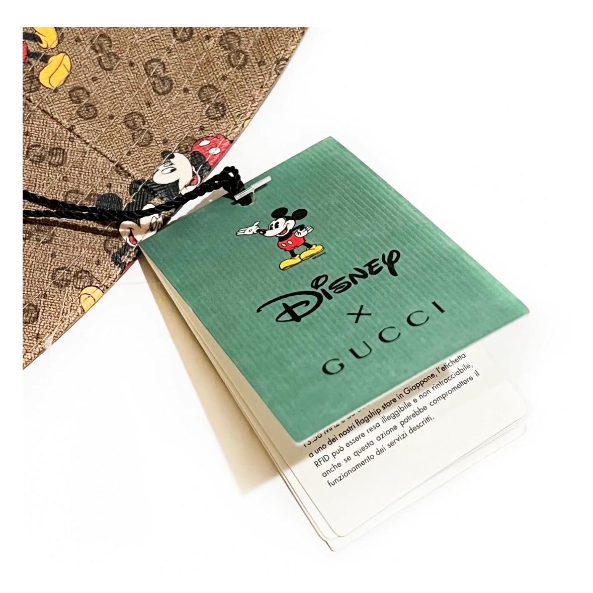 Disney X Gucci Mickey Monogram Bucket Hat For Sale 5