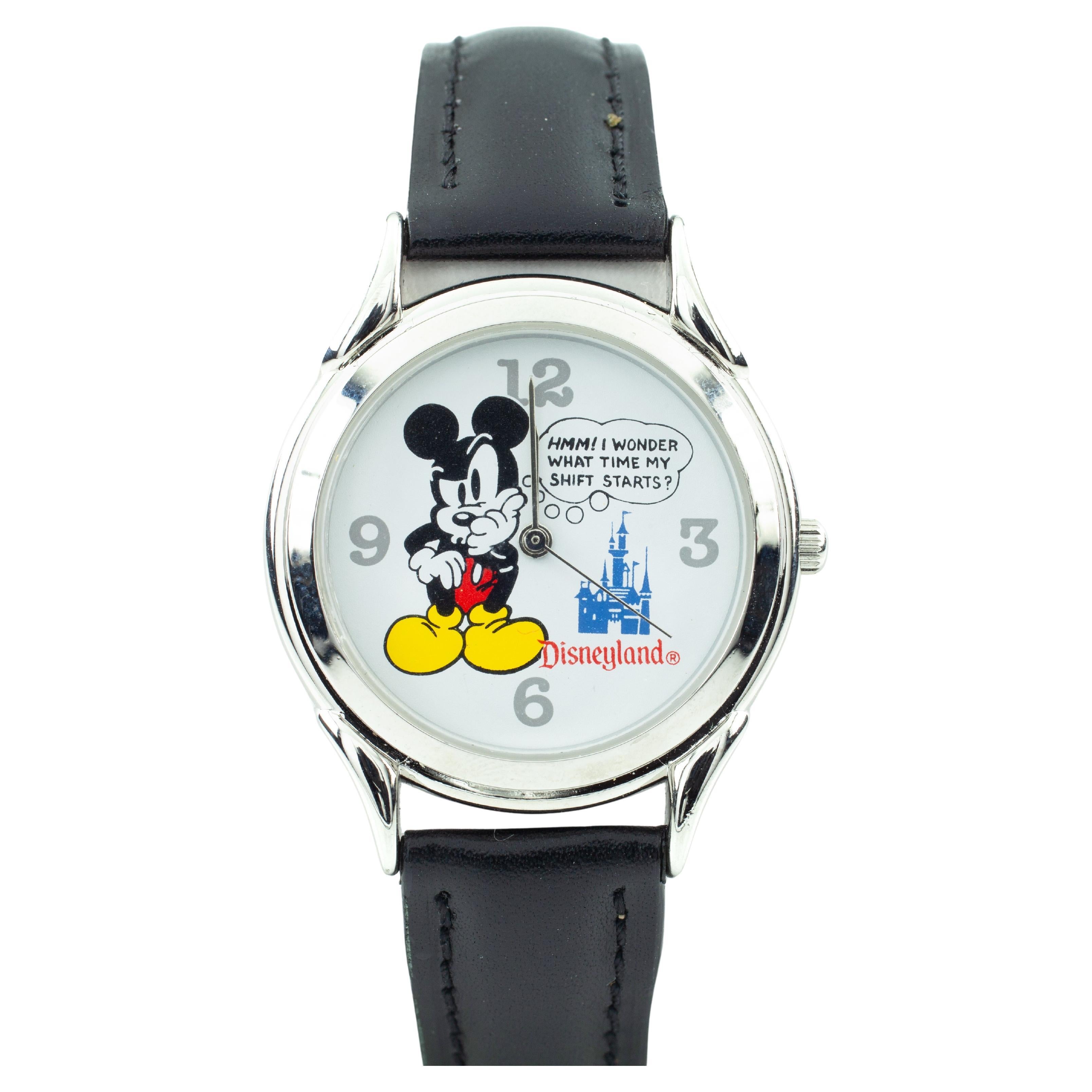 Disneyland Employee Stainless Steel Mickey Mouse Shift Watch, Limited Edition