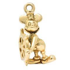 Disney's Mickey Mouse Contemporary 14 Karat Gold Charm