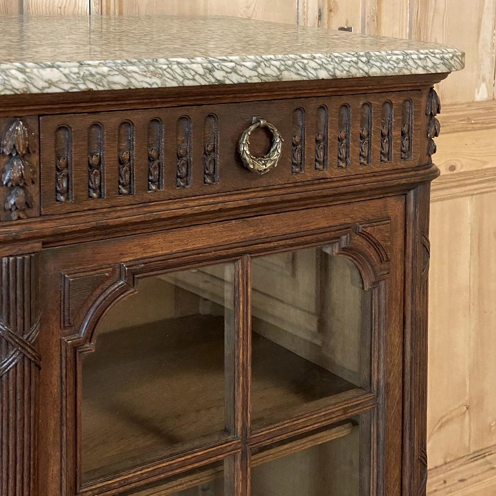 Display Buffet, 19th Century French Louis XVI Marble Top 5