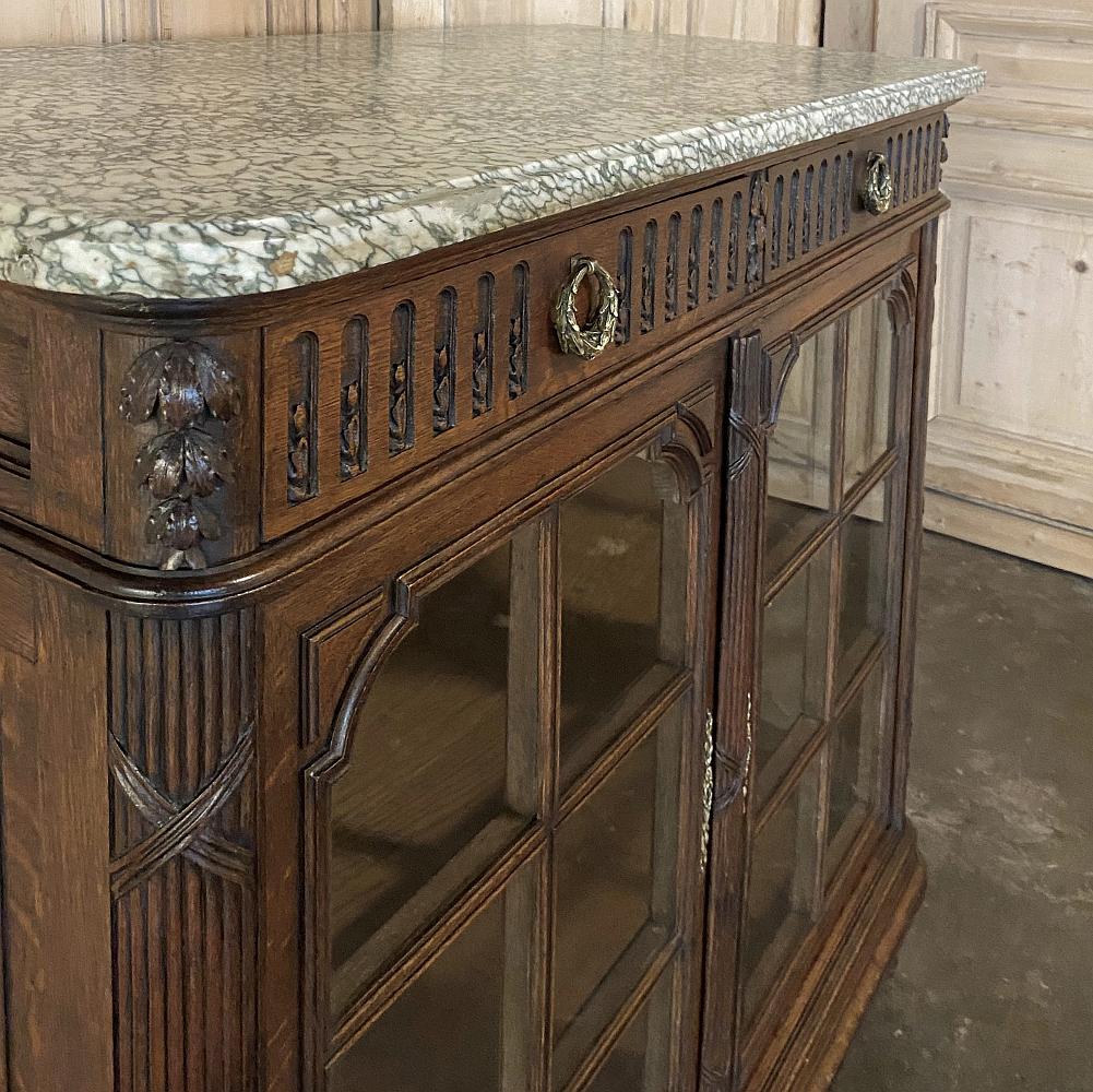 Display Buffet, 19th Century French Louis XVI Marble Top 2