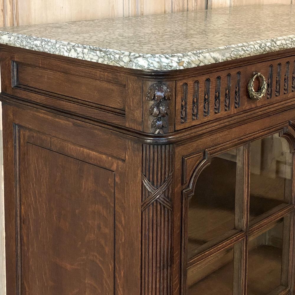 Display Buffet, 19th Century French Louis XVI Marble Top 3