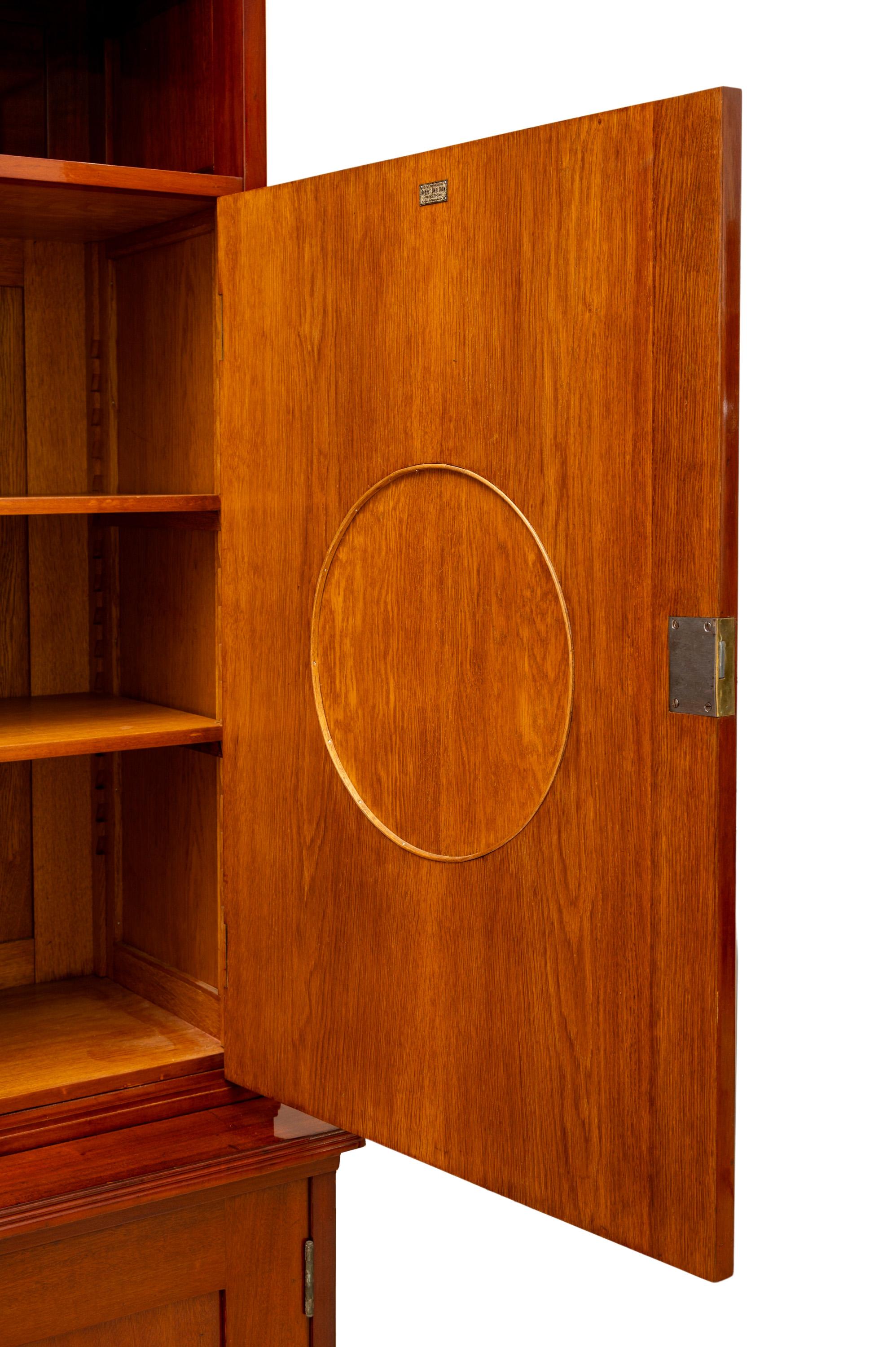 20th Century Display Cabinet Copper Fittings by Georg Klimt ca. 1900 Jugendstil Furniture