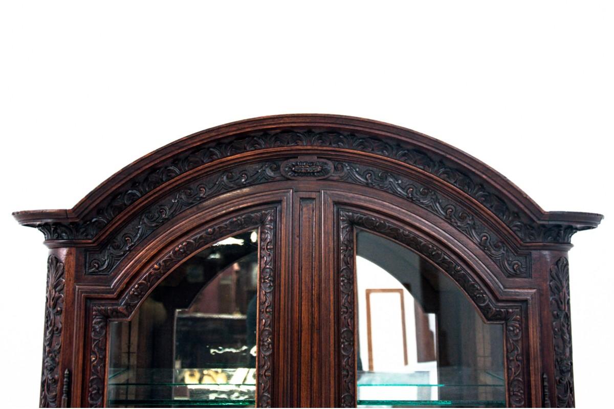 Display cabinet, France, circa 1890. In Good Condition For Sale In Chorzów, PL