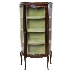 Display Cabinet from the Early 20th Century Veneered with Rosewood