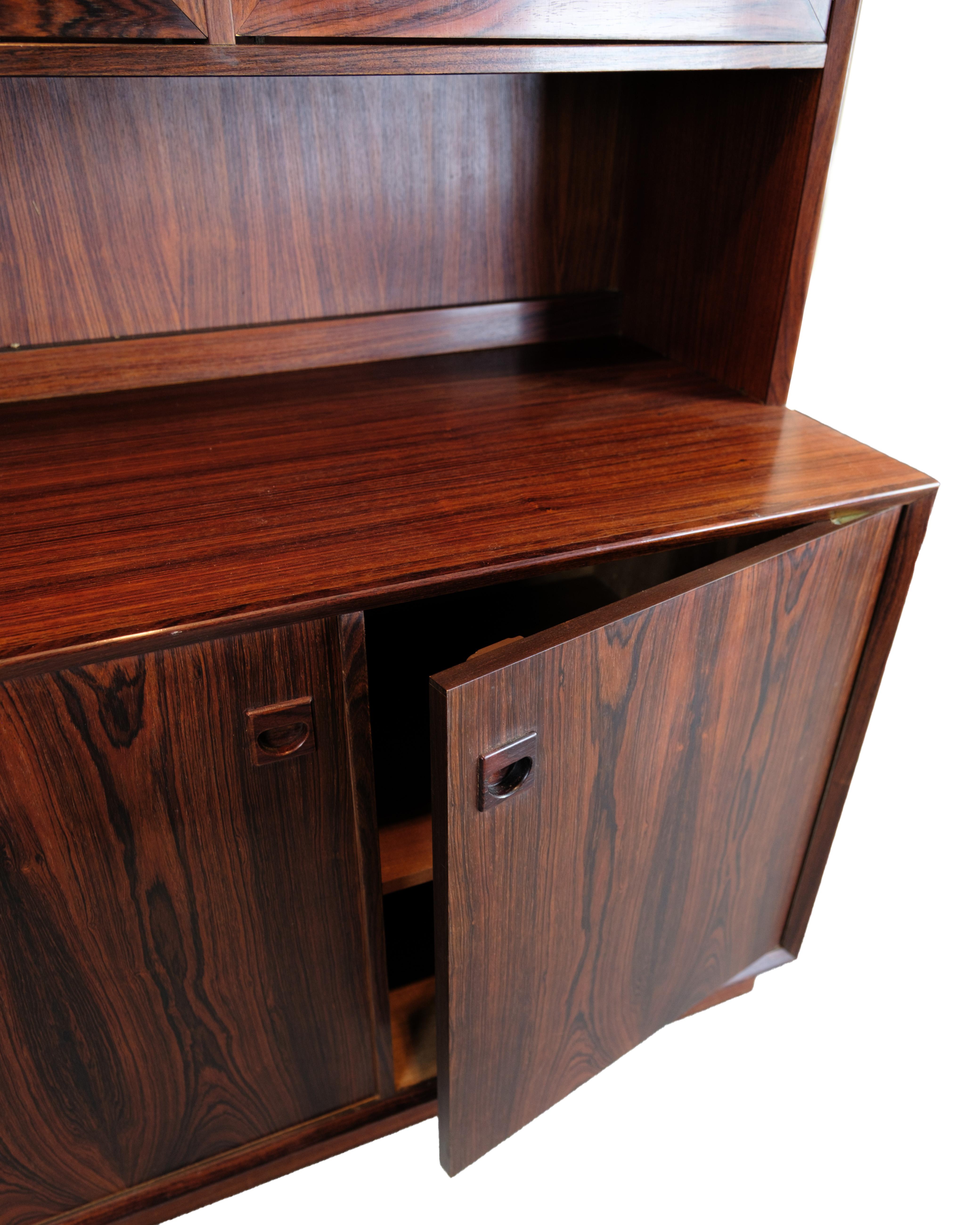 Display Cabinet In Rosewood By Erik Brouer For Brouer Furniture For Sale 4