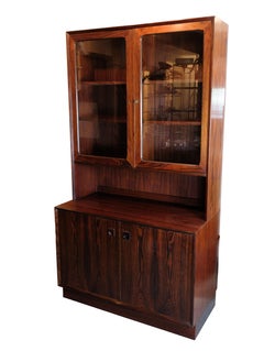 Display Cabinet In Rosewood By Erik Brouer For Brouer Furniture