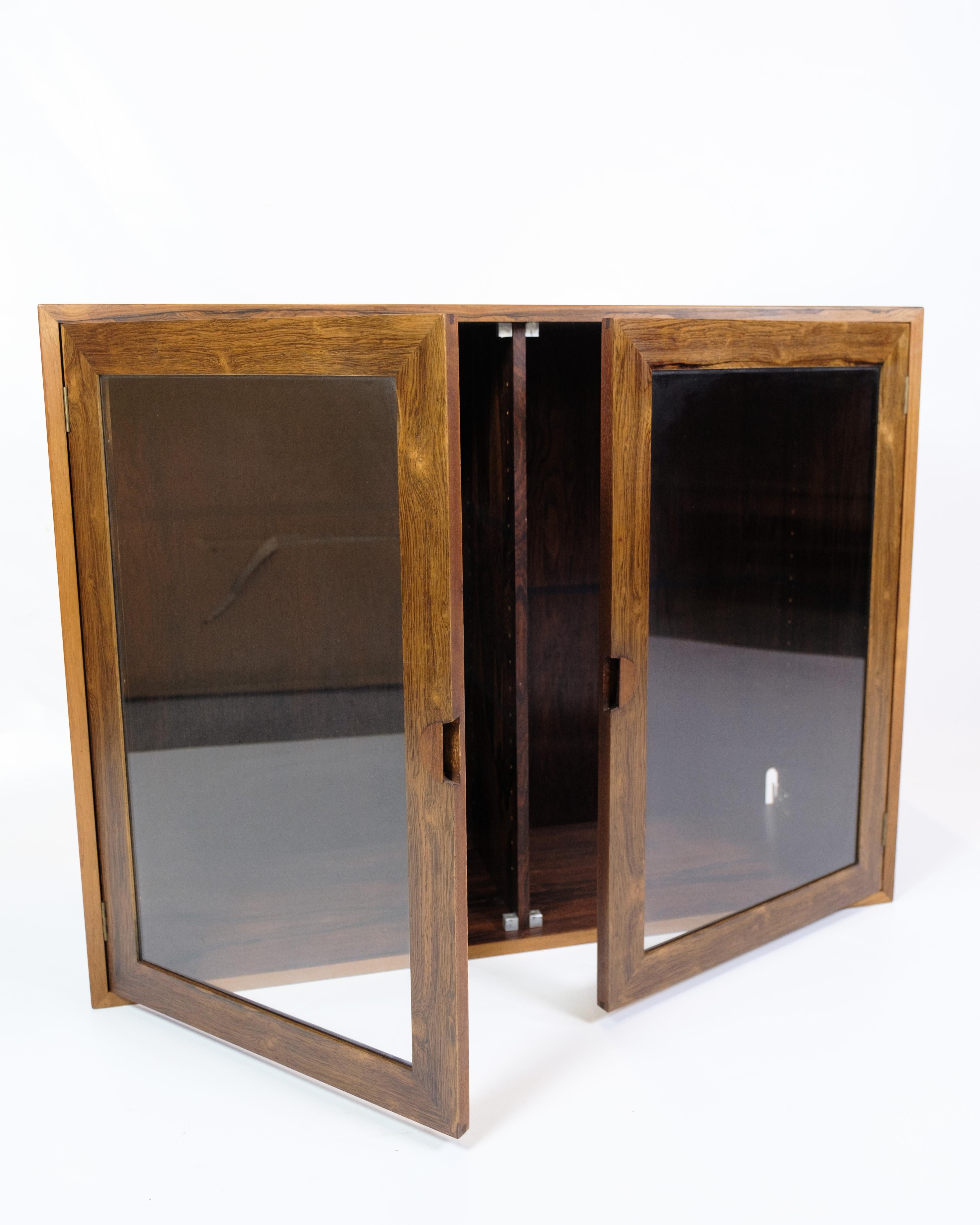 Vitrine aus Palisanderholz, dänisches Design aus den 1960er Jahren (Mitte des 20. Jahrhunderts) im Angebot