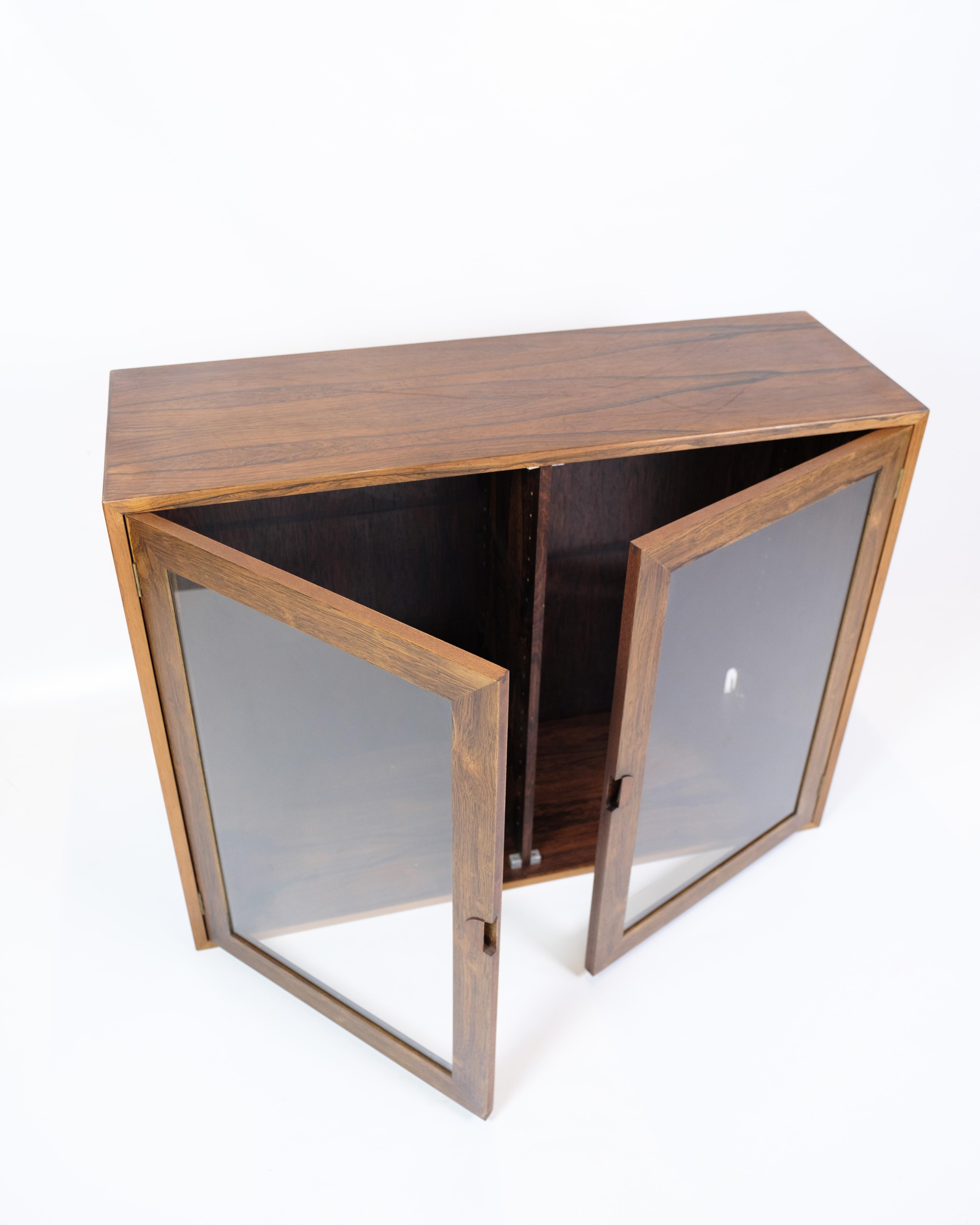 Vitrine aus Palisanderholz, dänisches Design aus den 1960er Jahren (Rosenholz) im Angebot