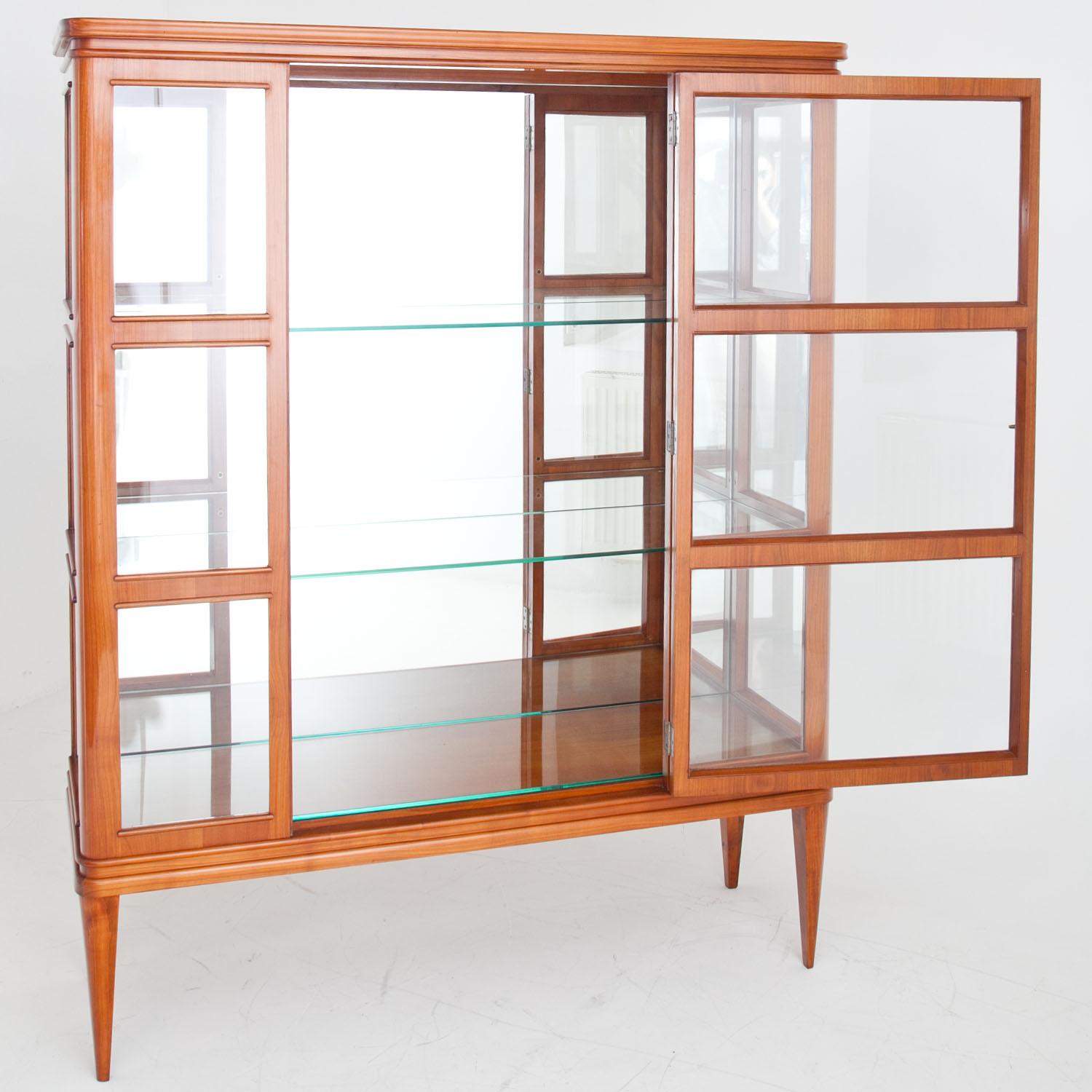 Cherry Display Cabinet, Probably Germany, 1930s