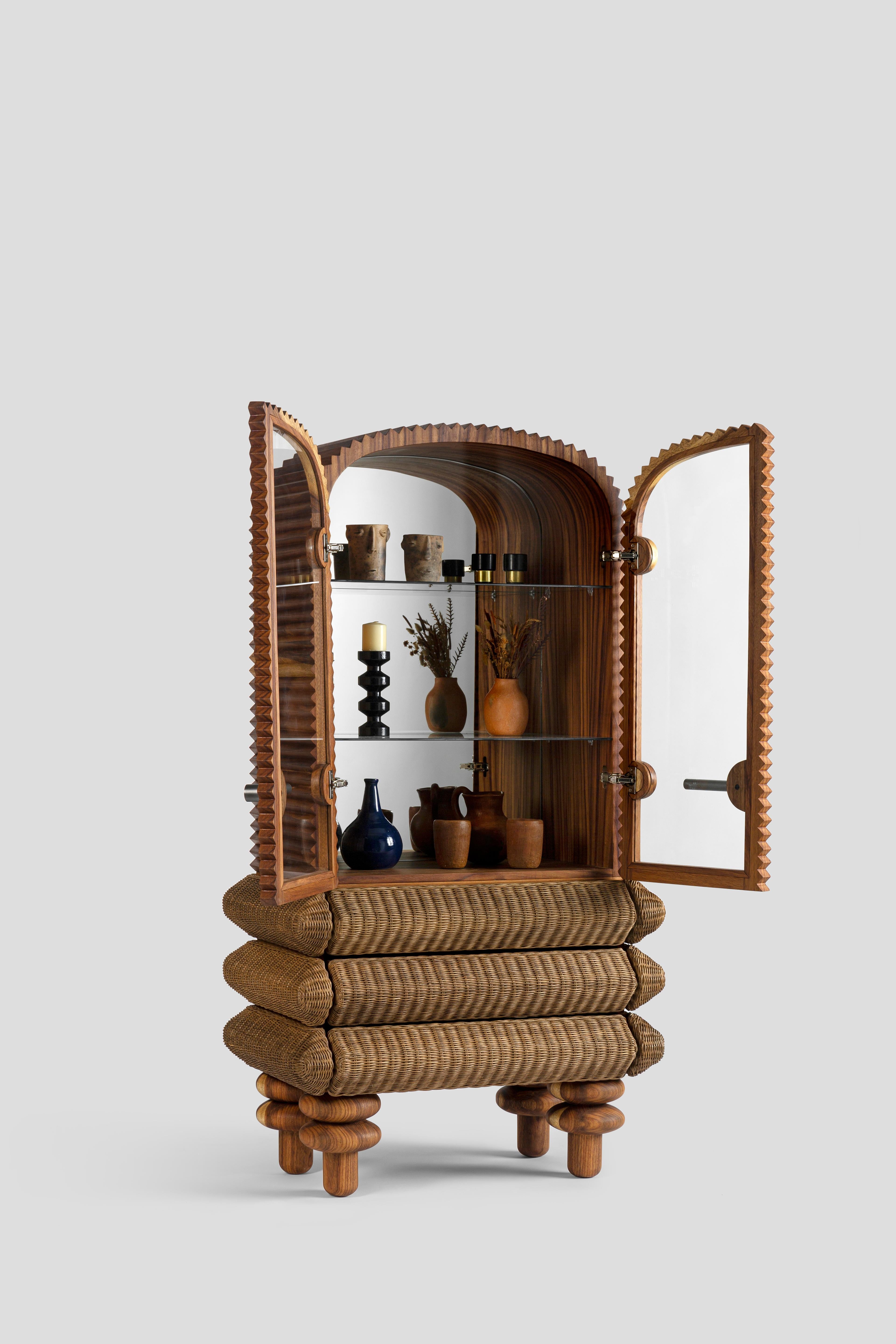 Modern Display Cabinet Vilma, Special Edition (Centinelas), Contemporary Mexican Design For Sale