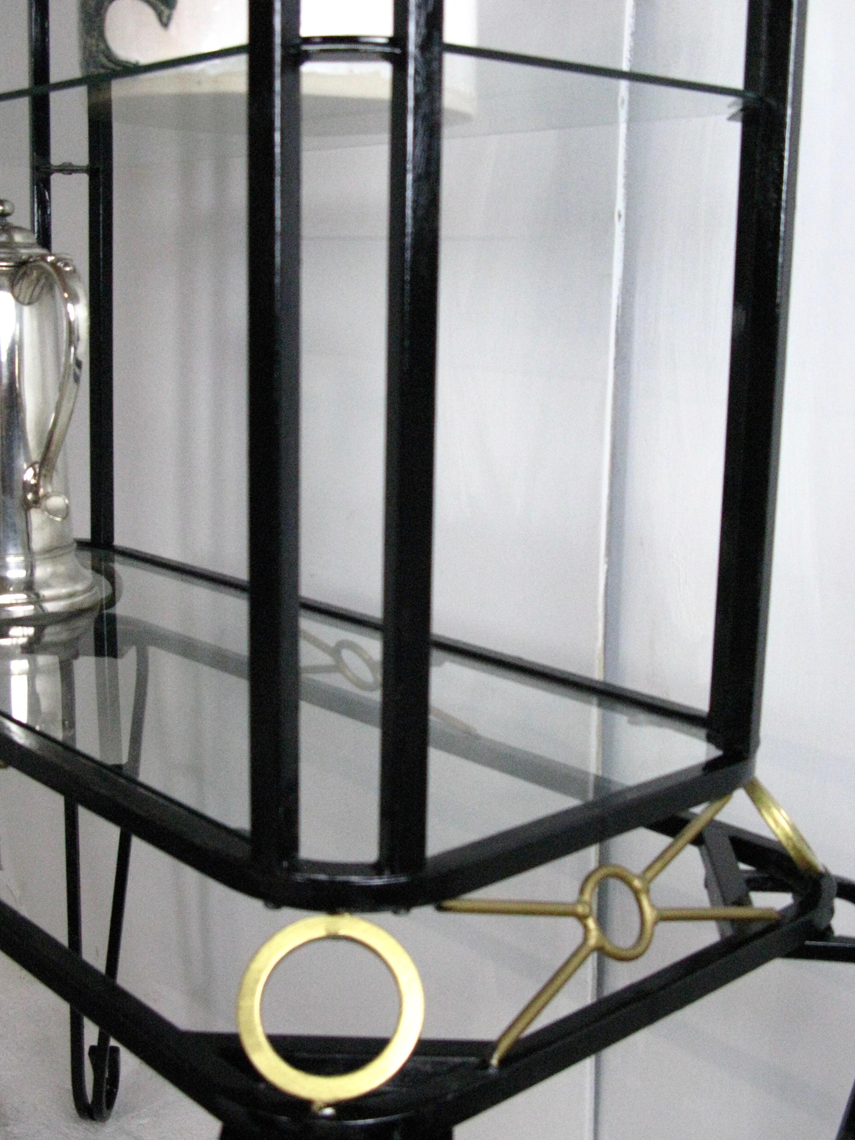 Galvanized Display Cabinet, Vintage Vitrine, French Display Cabinet, Bathroom, Kitchen For Sale