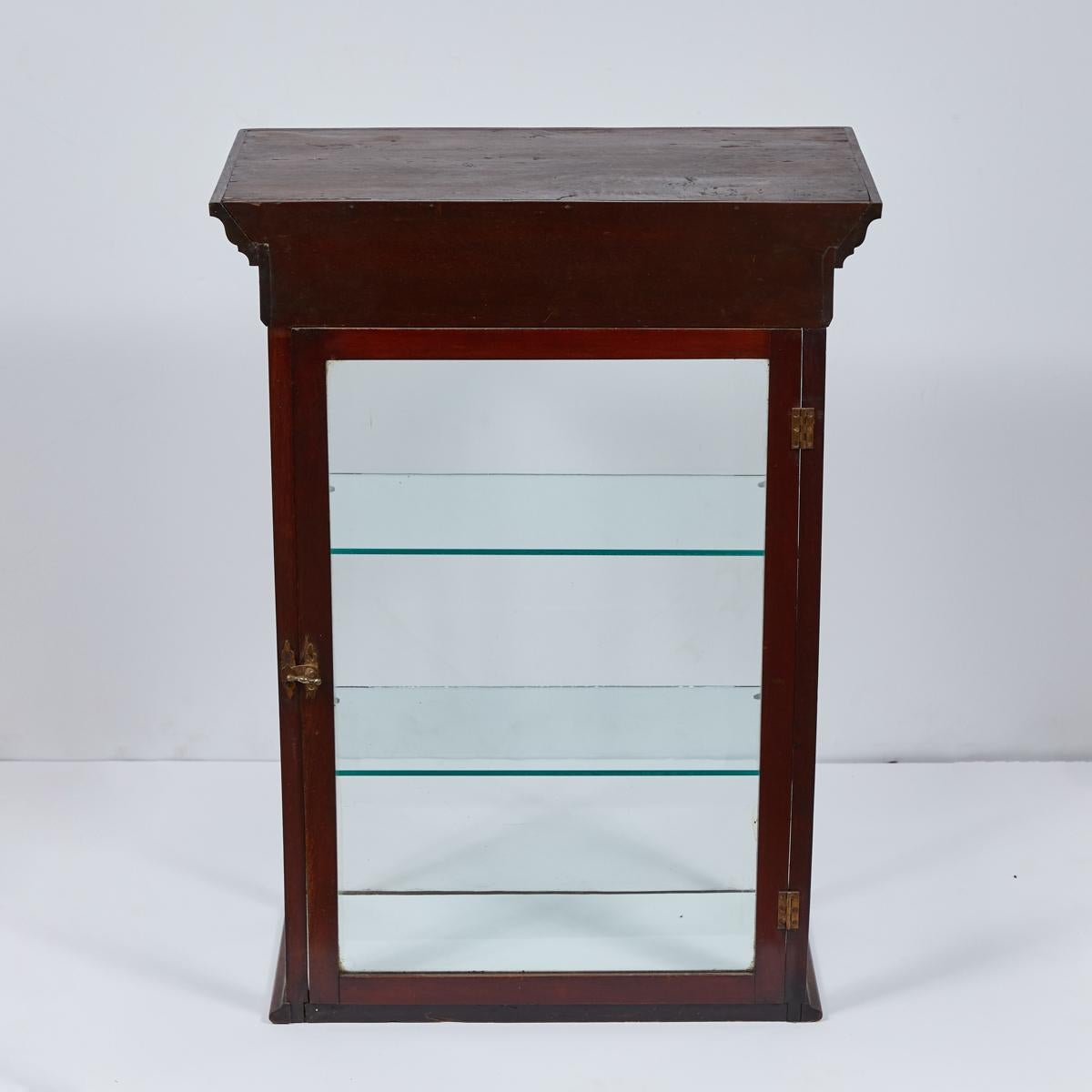glass display case tabletop