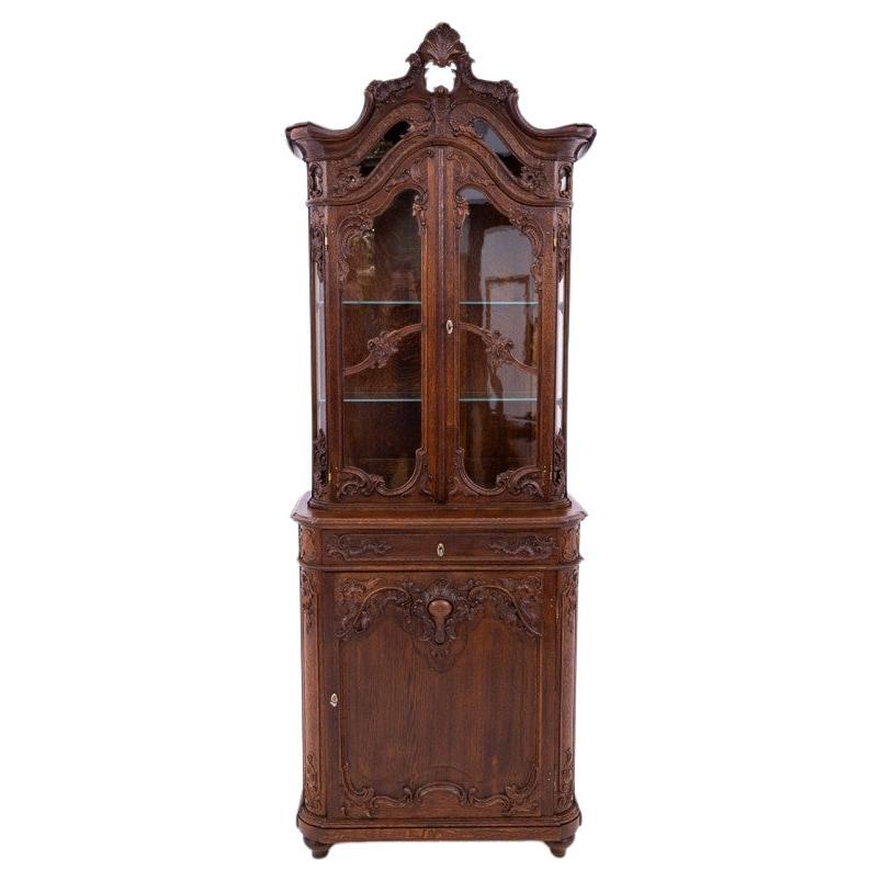 Display case, France, around 1880. After renovation. For Sale