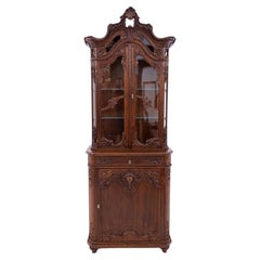 Antique Display case, France, around 1880. After renovation.