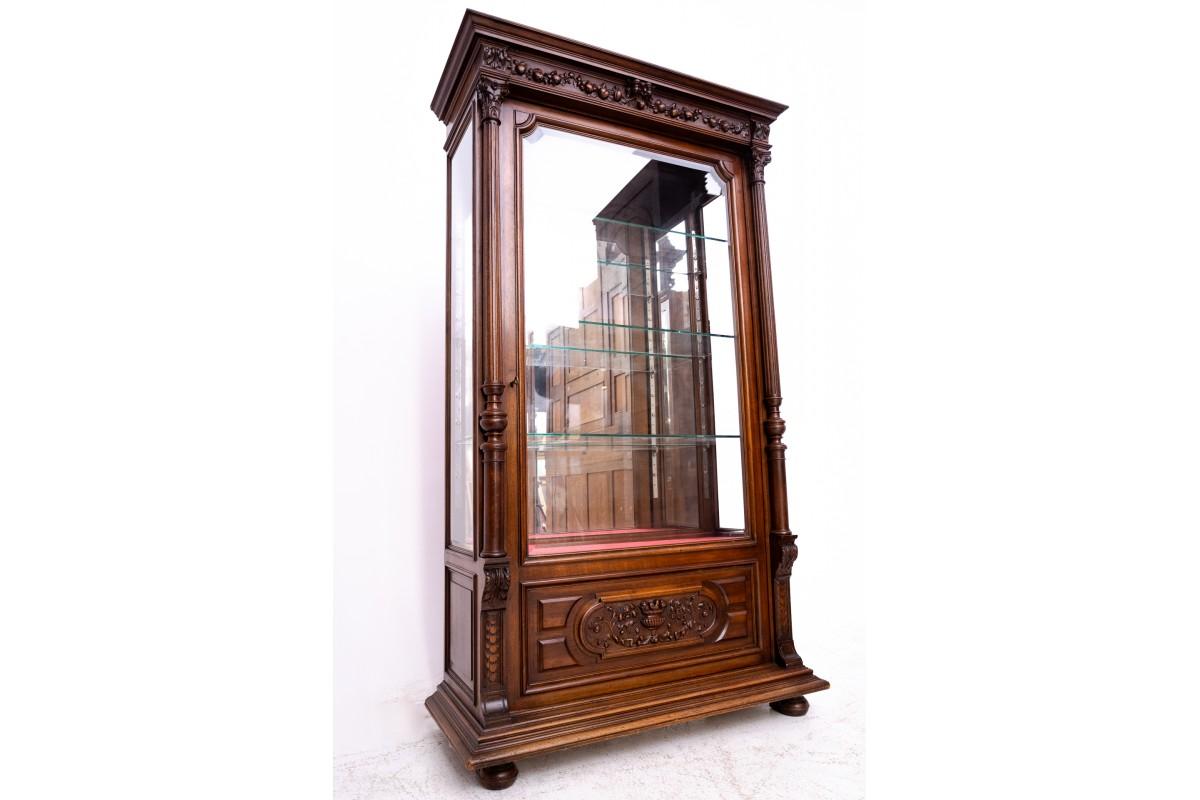 Display case, France, ca. 1880. In Good Condition For Sale In Chorzów, PL