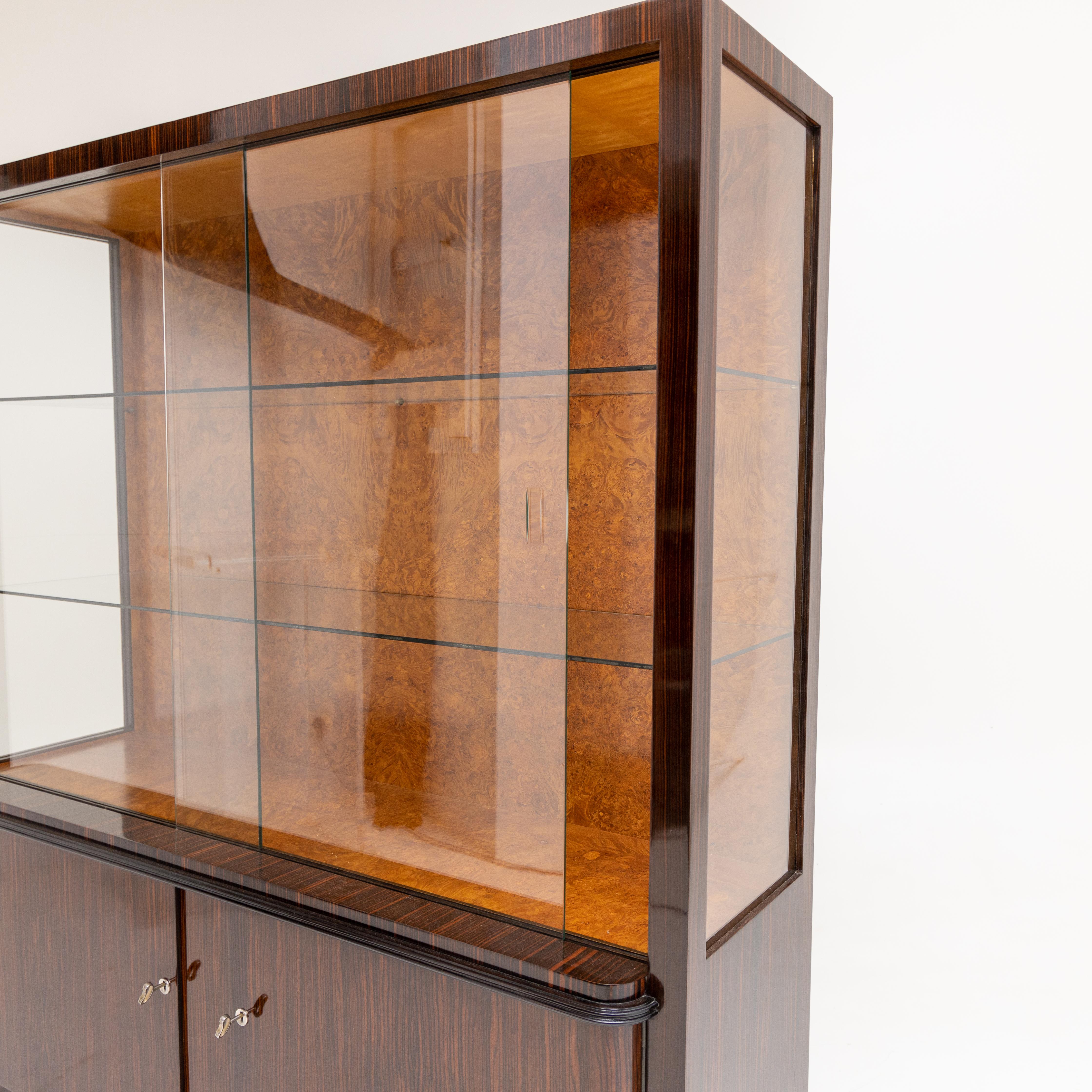 Art Deco Display Case in the Style of Bruno Paul, German, 1920s