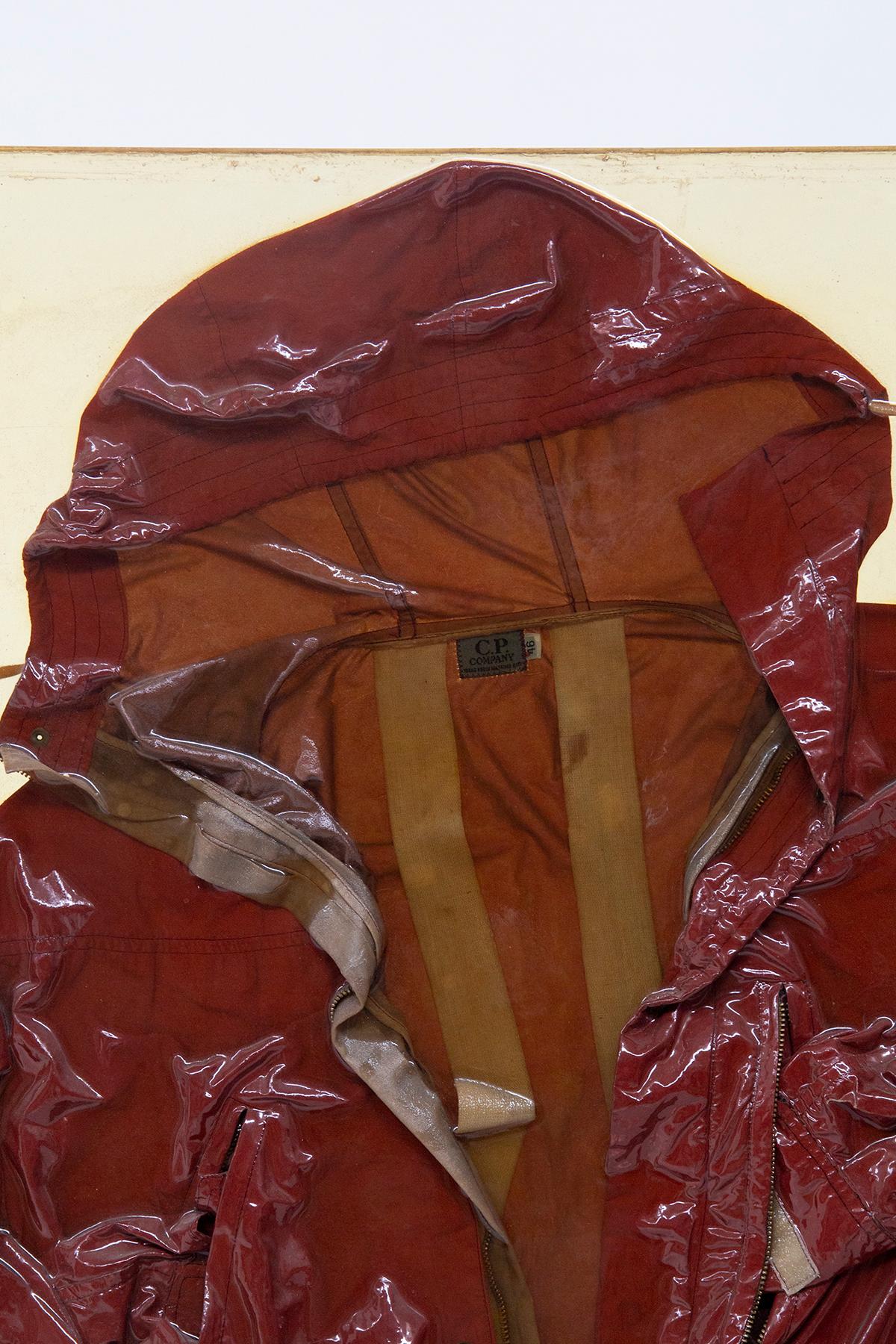 Nero Vetrina Massimo Osti Cargo, giacca CP Company con cinghie interne anni '90 in vendita