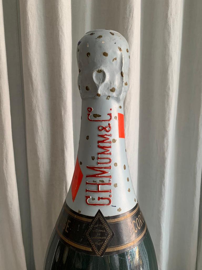 Mid-20th Century Display Champagne Bottle For Sale