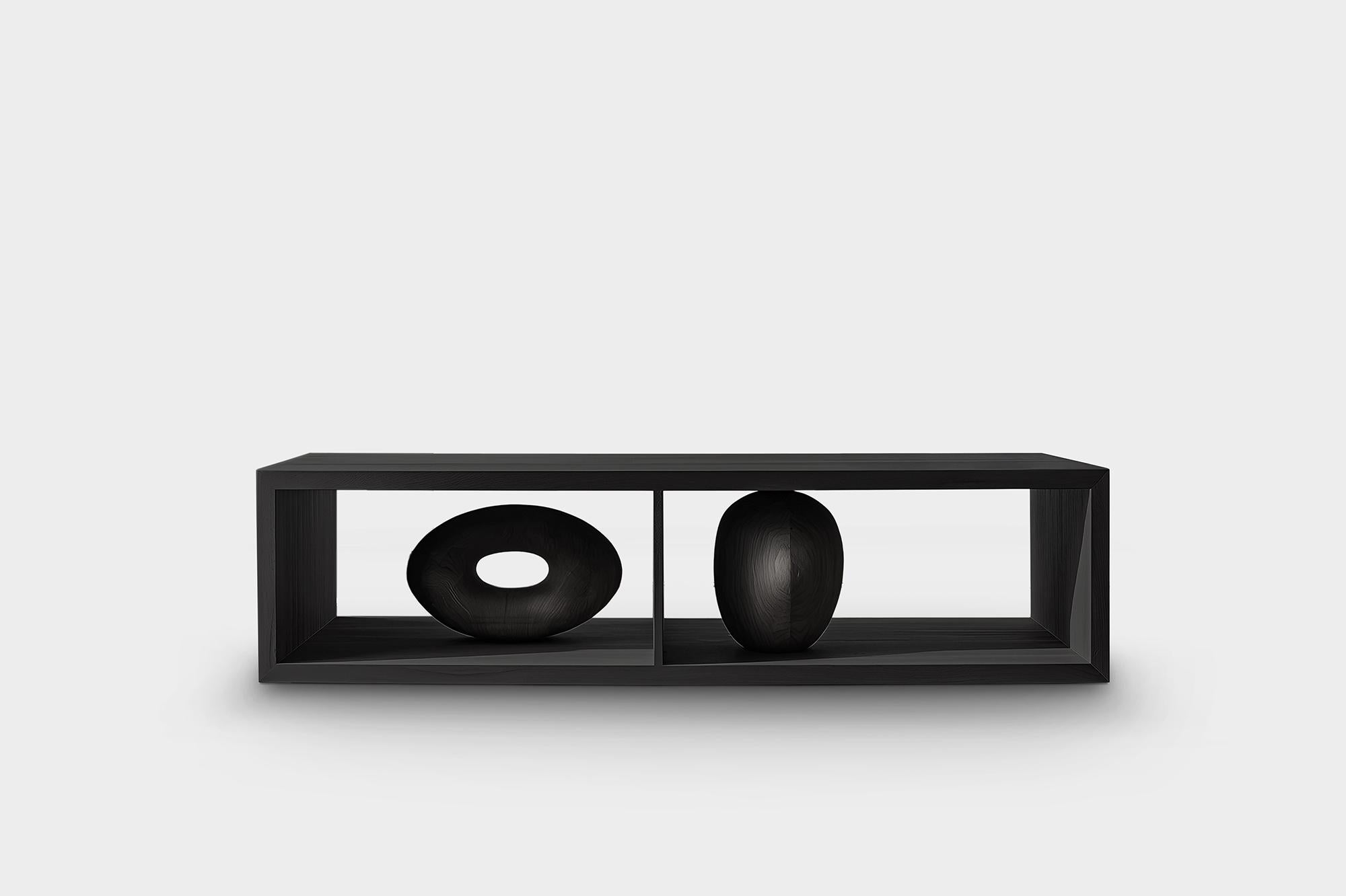 Vitrinenkonsole aus Massivholz, Sereno No26 Contemporary von NONO (Mexikanisch) im Angebot